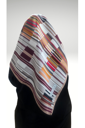 Aker Geometrik Desenli Sport Tivil Eşarp 3410797-962