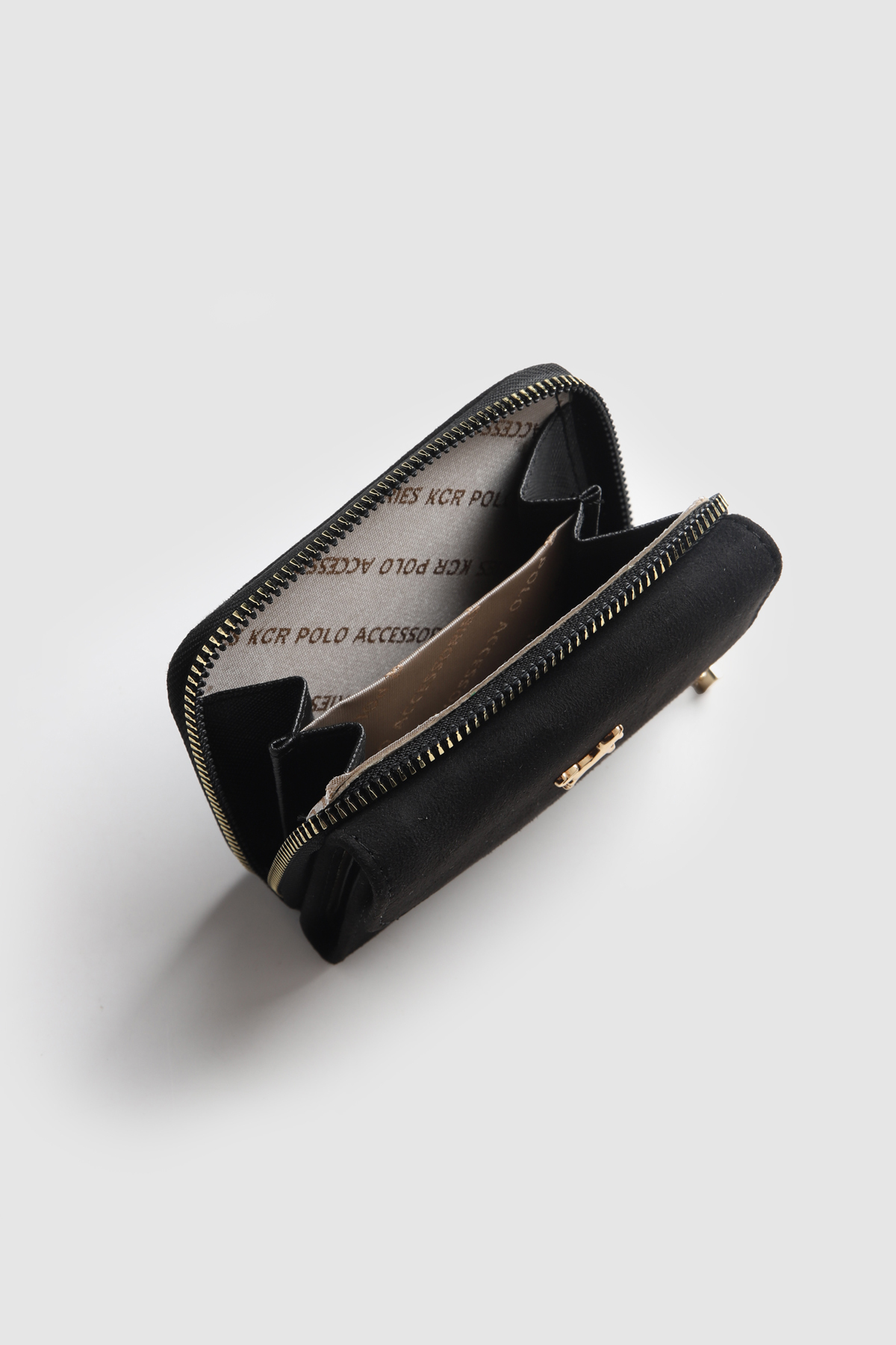 La La'Graccio Paris  La'Graccio Paris Kadın Cavie Süet Kullanışlı Cüzdan Kahve Süet - Görsel 8