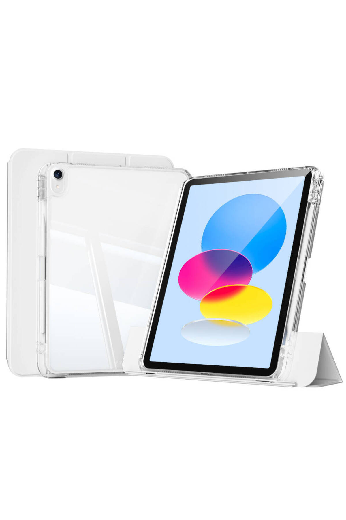 iPad 11.Nesil 2025 Kılıf Magnetik Ayrılabilen Airbagli MRSA Sliding Tablet Kılıfı - Gri