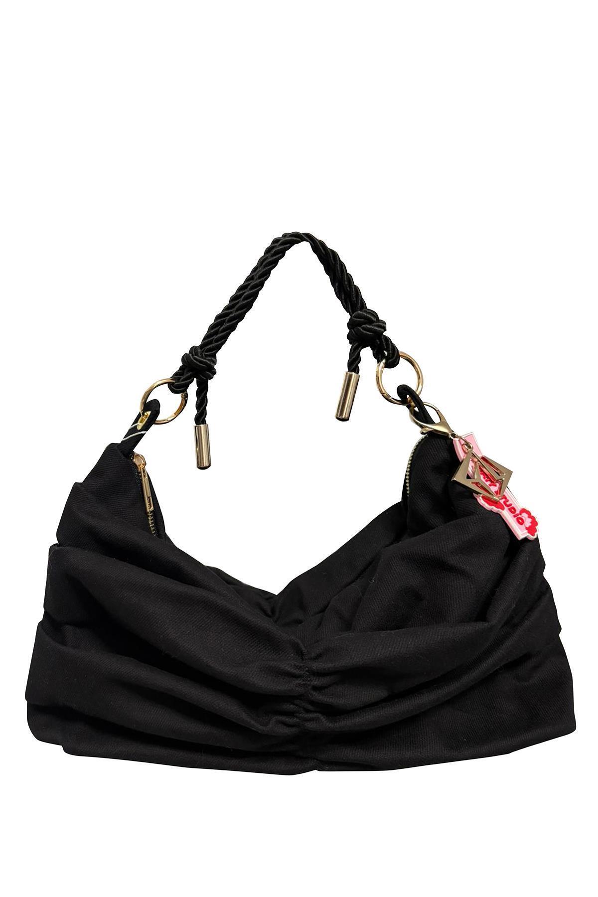 Y.M YÜZÜCÜ MARKETİ HAIY STUDIO OMUZ ÇANTASI- SİYAH GOLD LARGE (39x