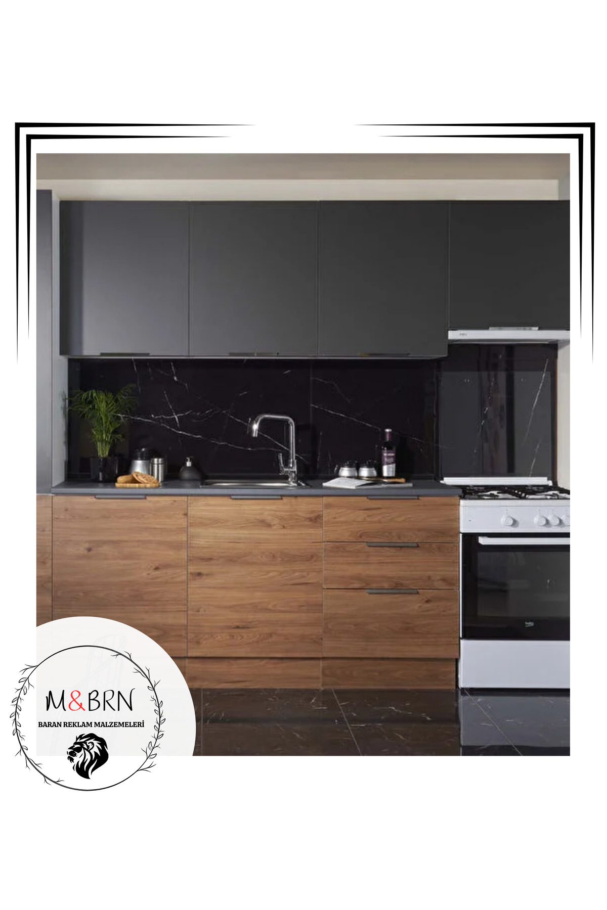 m&brn baran reklam malzemeleri mat antrasit kendinden yapışkanlı ...
