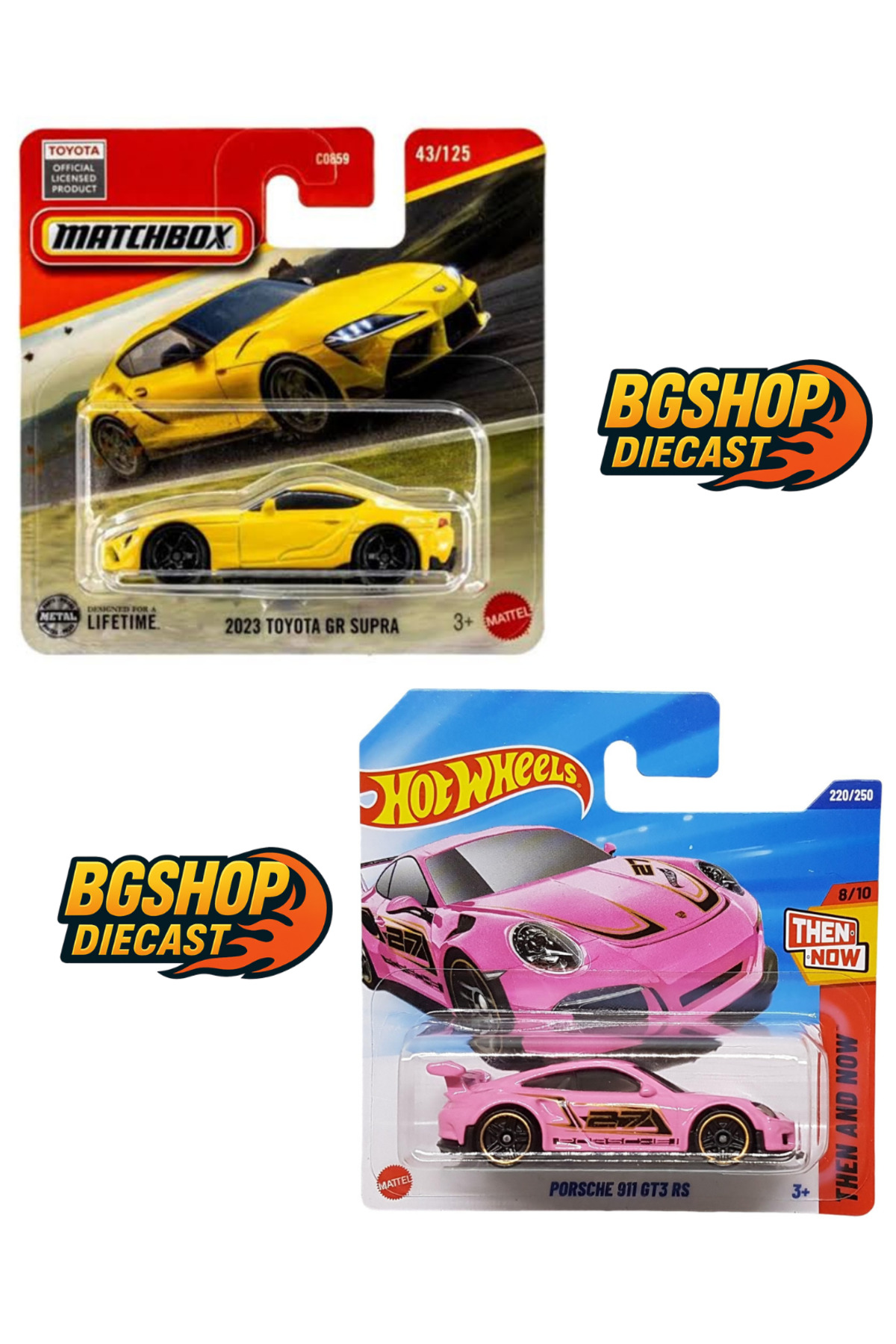 HOT WHEELS Matchbox 2023 Toyota GR Supra - Porsche 911 Gt3 RS - Fiyatı