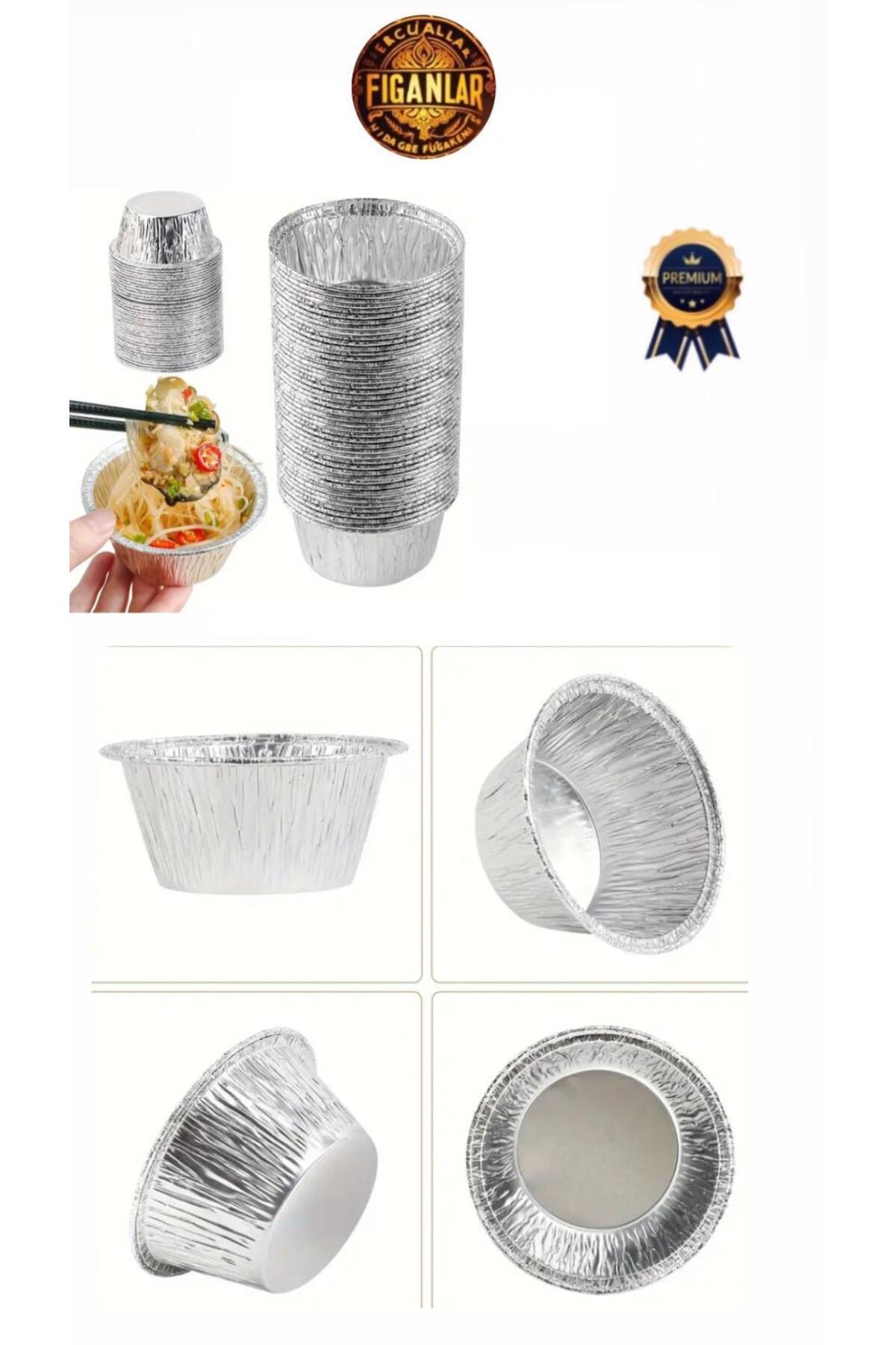 figanlar ambalaj 1. kalite Alüminyum Krem Karamel ve Sufle Kabı kullan at 25 adet sıcak çikolata tatlı kabı