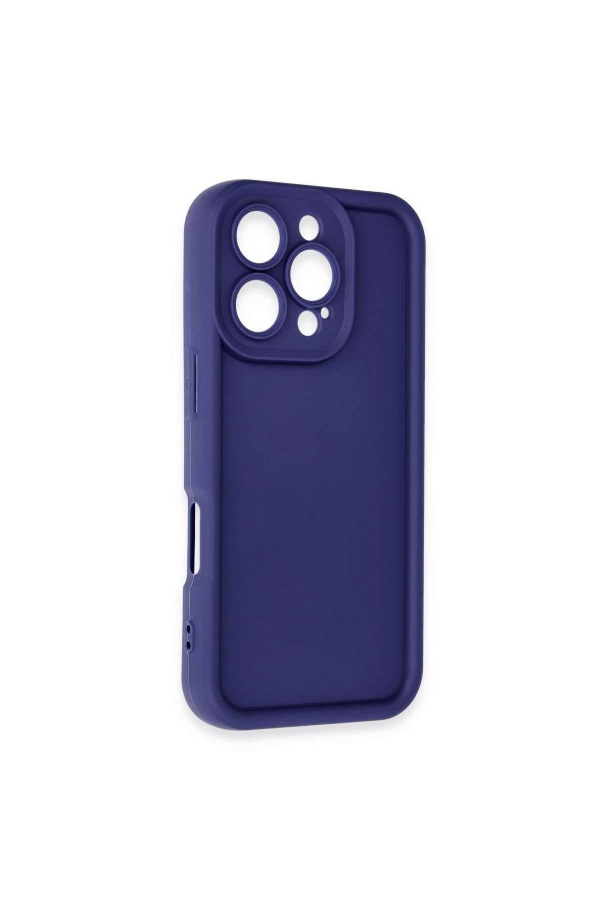 iPhone 16 Pro Kılıf Kamera ve Kenar Koruma Çıkıntılı Soft Renkli Silikon Kapak