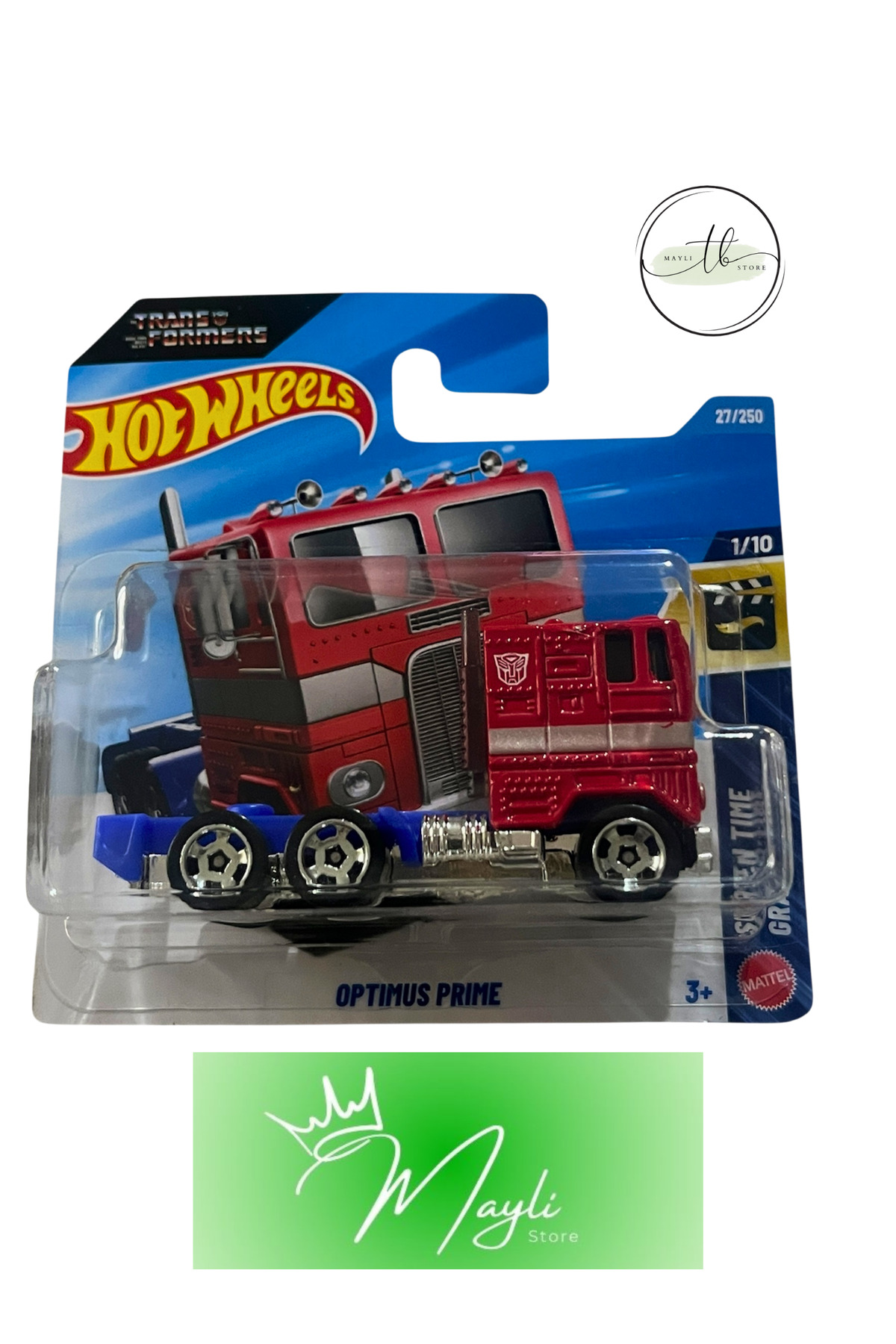 HOT WHEELS Screen Time Grand Ecran Optimus Prime 1/64 ölçek 27/250