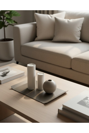 VASA Concept Dekoratif Metal Tepsi | Modern Sunum Tepsisi | Servis - Orta Seh...