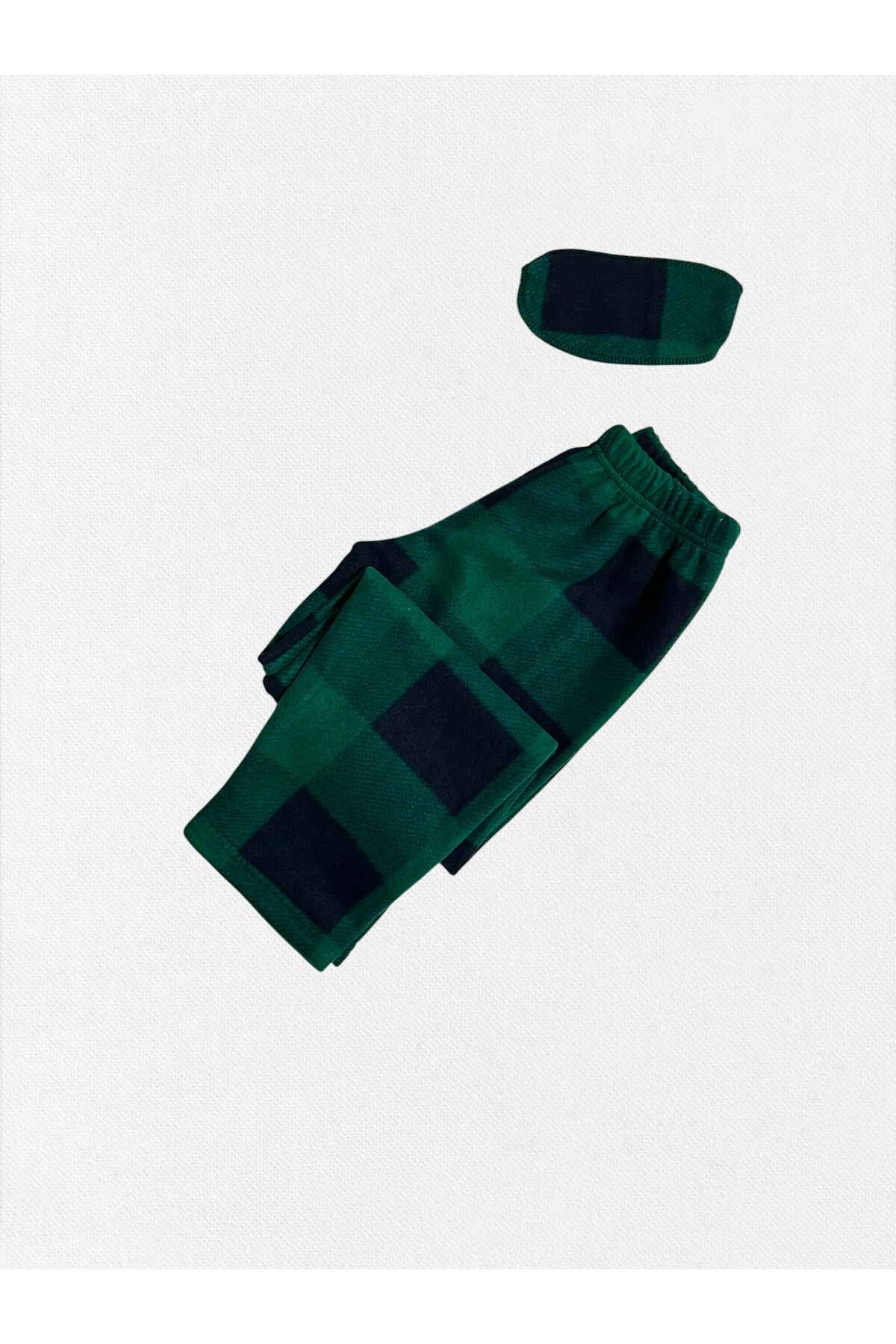 Pajama Shop Erkek Çocuk Pamuklu Uyku Bantlı Geyik Desenli Yeşil Kışlık Polar Pijama Takımı fotoğrafı 6 (önizleme)