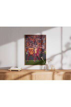 ArtVista Poster Galatasaray İc. & Osimhen Poster, Ahşap & Lamine Çerçeveli Po...