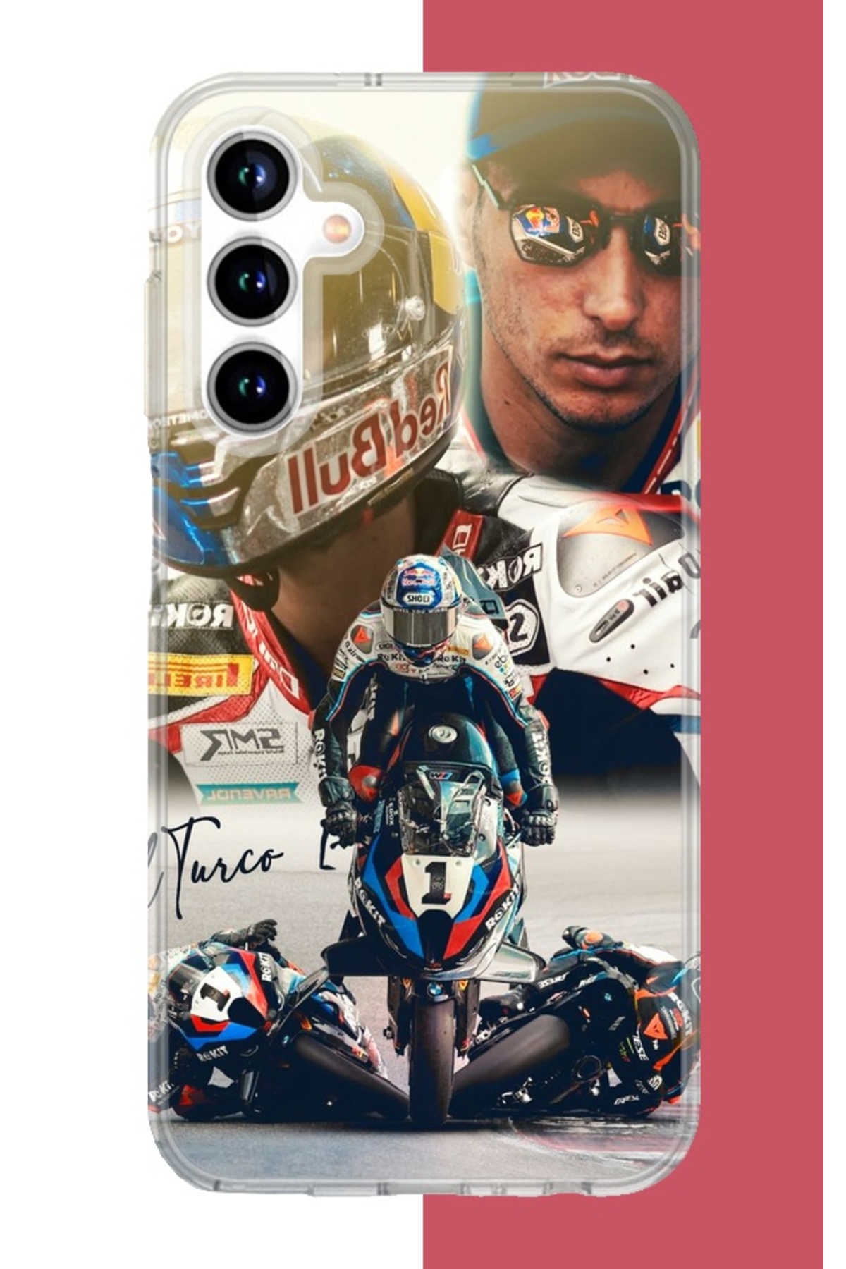 Samsung Galaxy A35 Compatible Earth Razgatlıoğlu Silicone Case with Collage Pattern