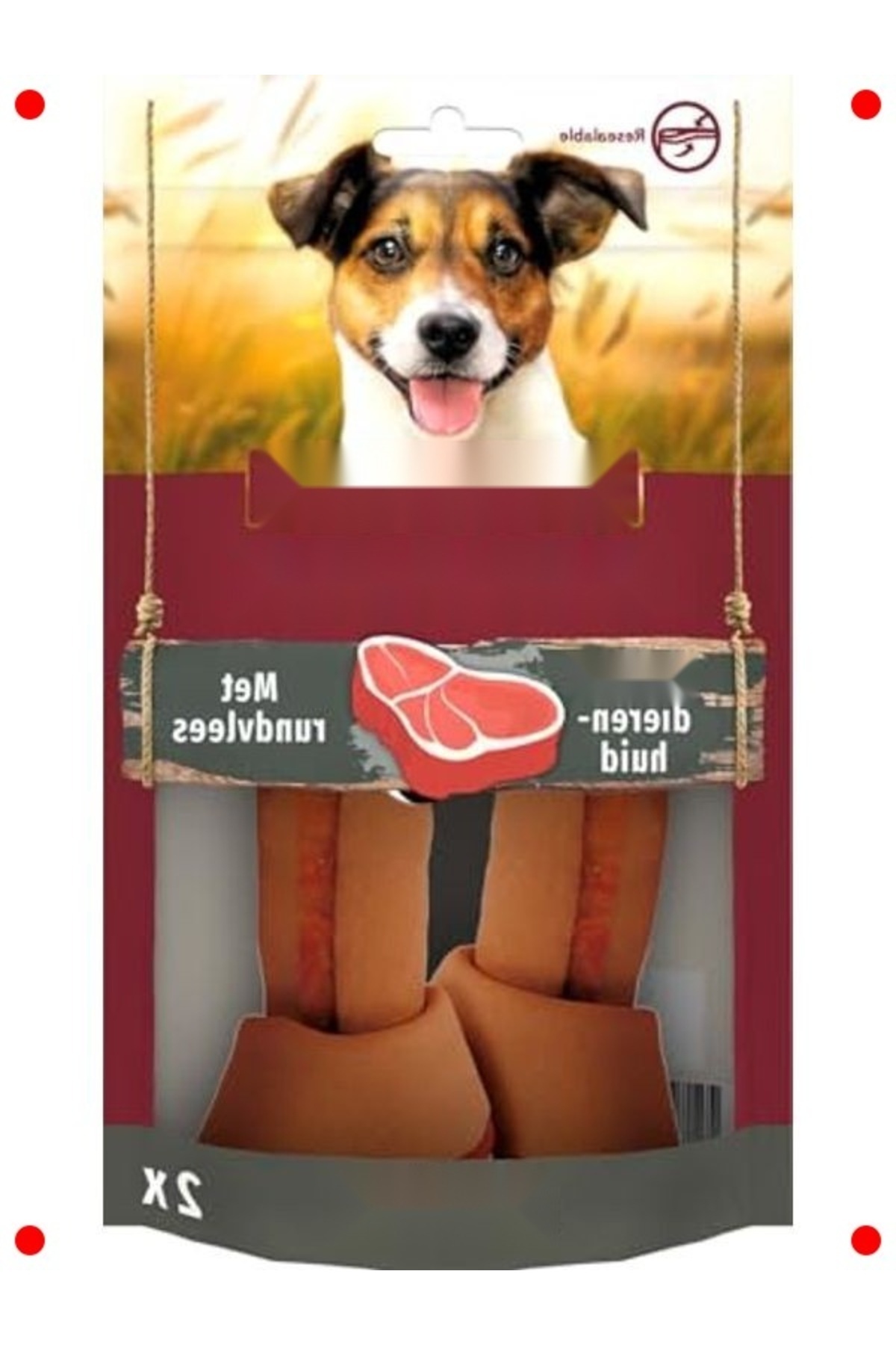 Genel Markalar Sığır Etli Orta Boy Düğüm Köpek Kemiği 2'li 158 gr