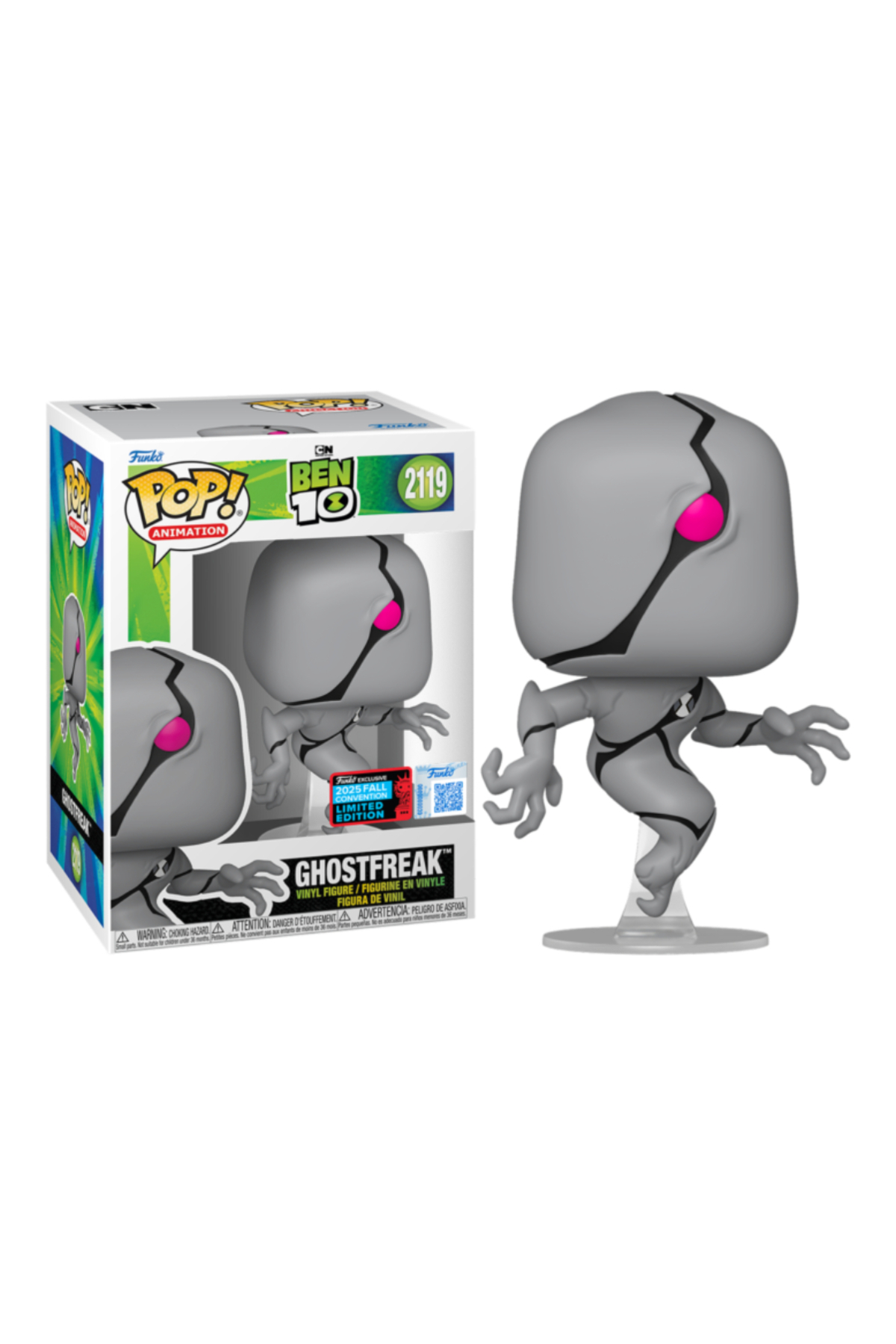 Funko Pop Ben10 - Ghostfreak Pop! Vinyl Figure #2119 (2025 Fall