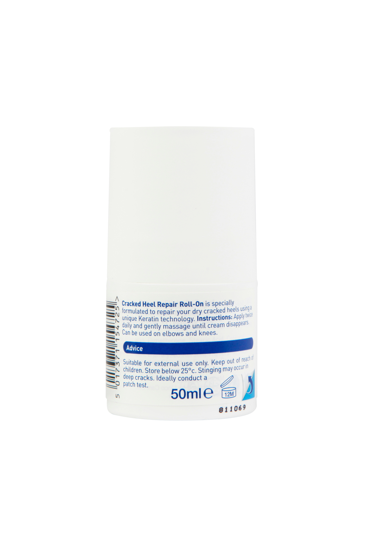 U.K Pedicare Çatlak Topuk Onarıcı Roll-On – 48 Saat Etkili Yoğun Bakım 50 ml — 5017371154725 — تصویر 6 از 9
