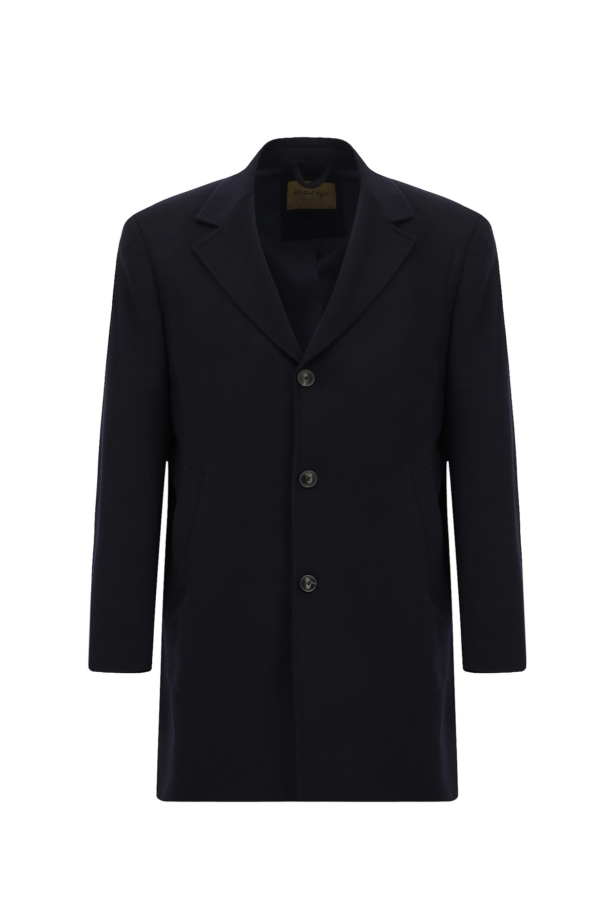 کیگیلی پالتو کلاسیک کشمیری تک یقه دکمه‌دار جیب‌دار