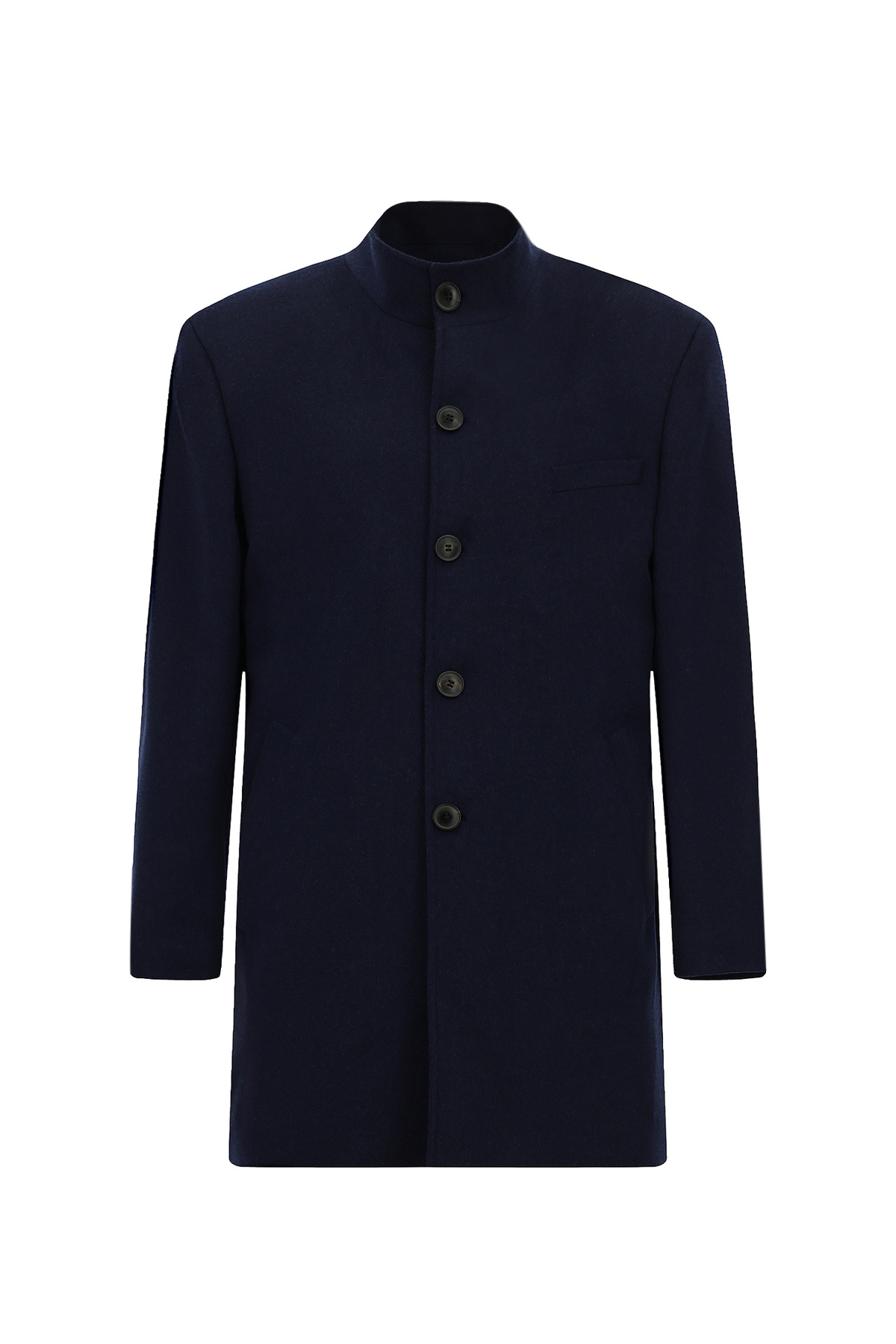 کیگیلی کت کشمیر کلاسیک دکمه‌دار یقه ایستاده