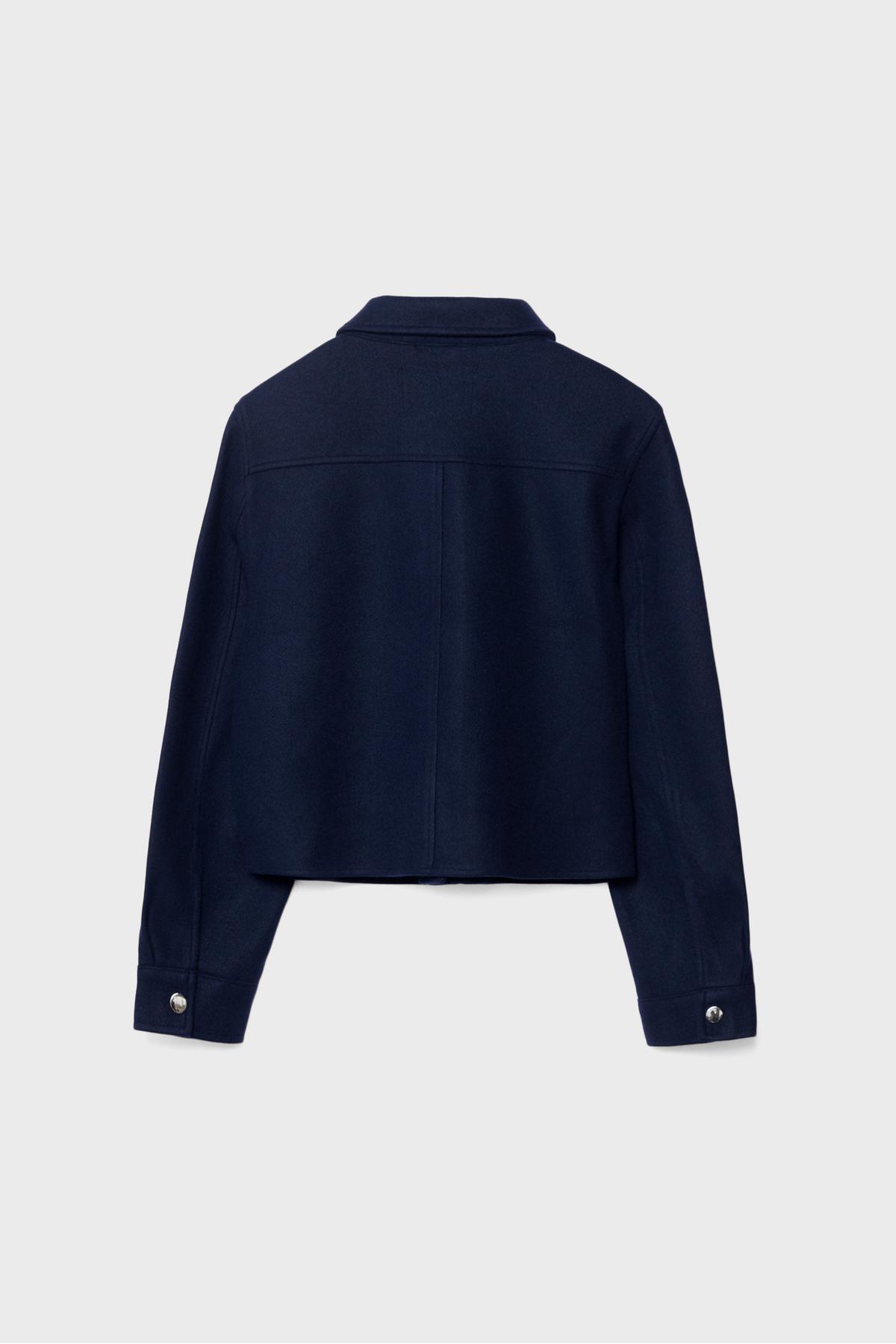 Stradivarius  Kısa yumuşak ceket - Görsel 7