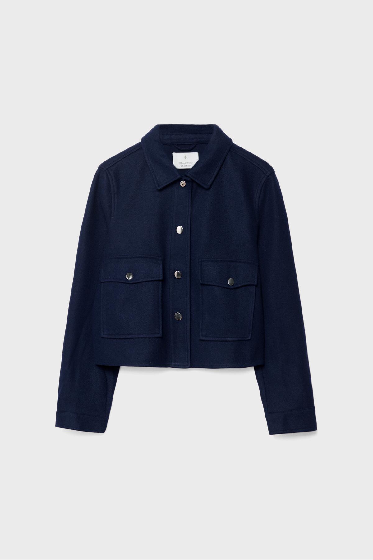 Stradivarius  Kısa yumuşak ceket - Görsel 6