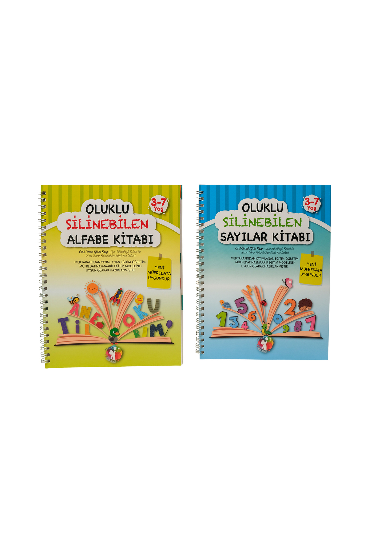 MERT BEBEK Oluklu Silinebilen Yazı Kitabı Seti – Alfabe + Sayılar Sihirli Kalemli Kabartmalı Yaz-Sil (3–6 Yaş) fotoğrafı 2 (önizleme)