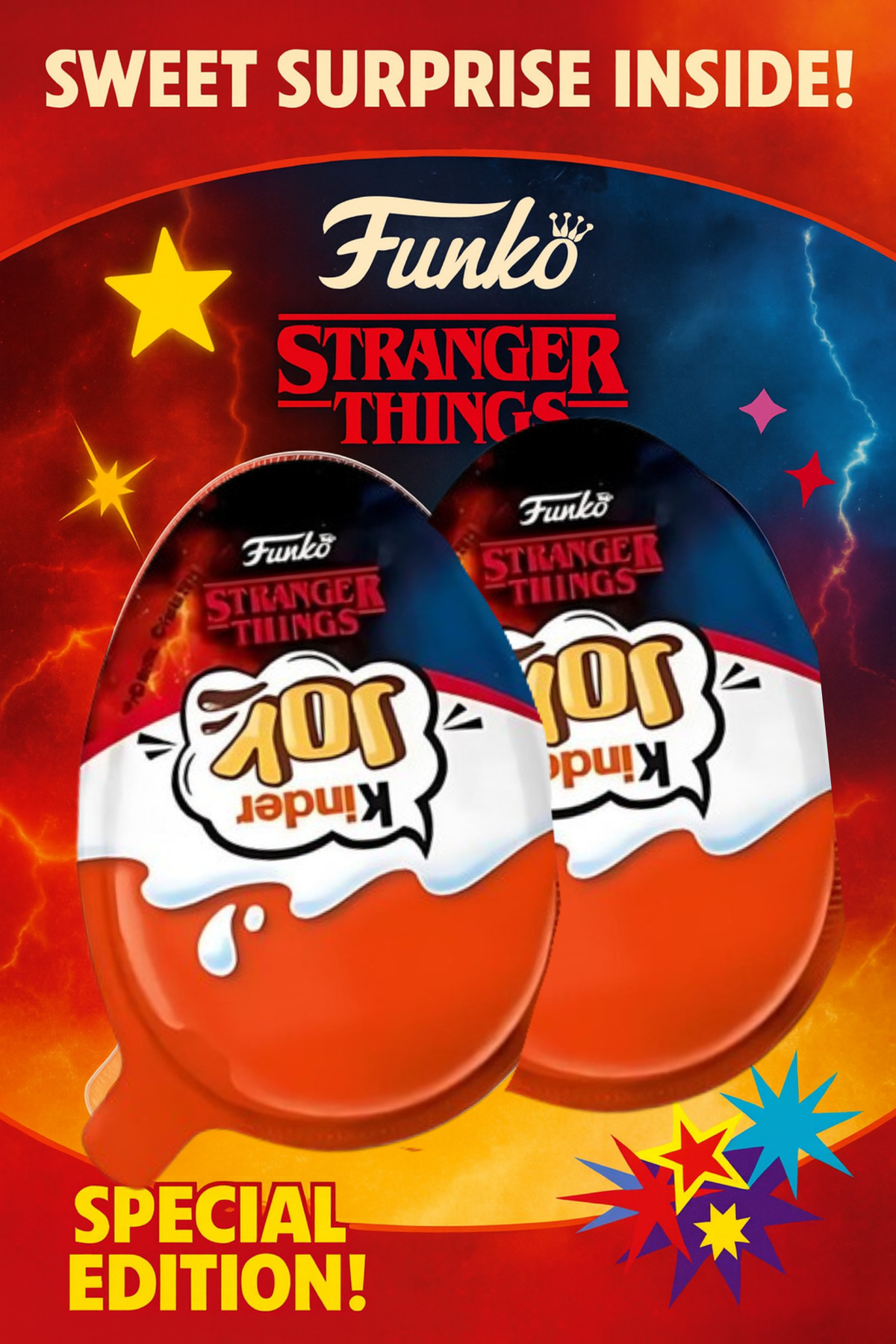 TOYVERA 3 ADET Kinder Joy – Stranger Things Özel Seri Sürpriz