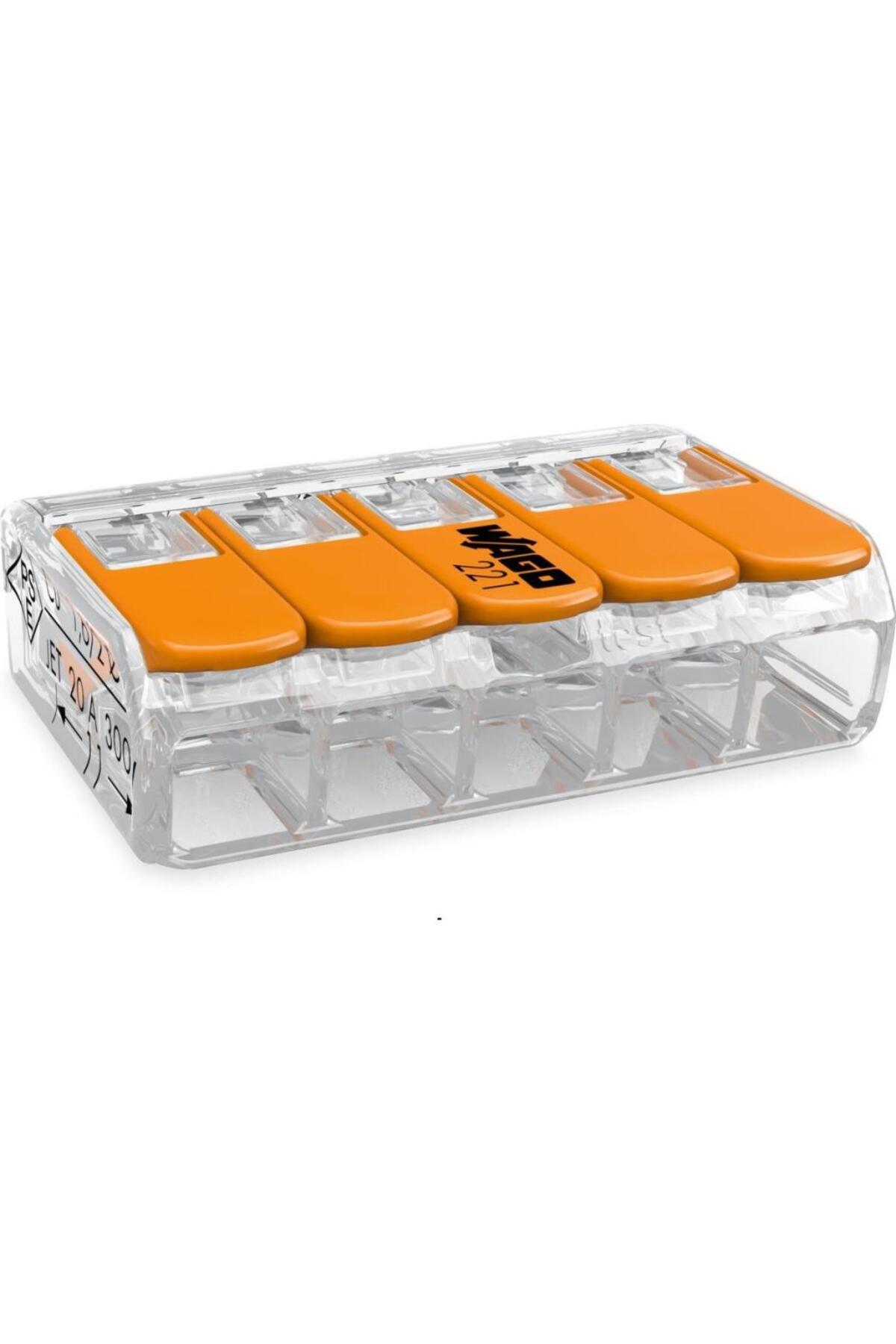 WAGO 221-415 5'li Çok Amaçlı Buat Klemensi