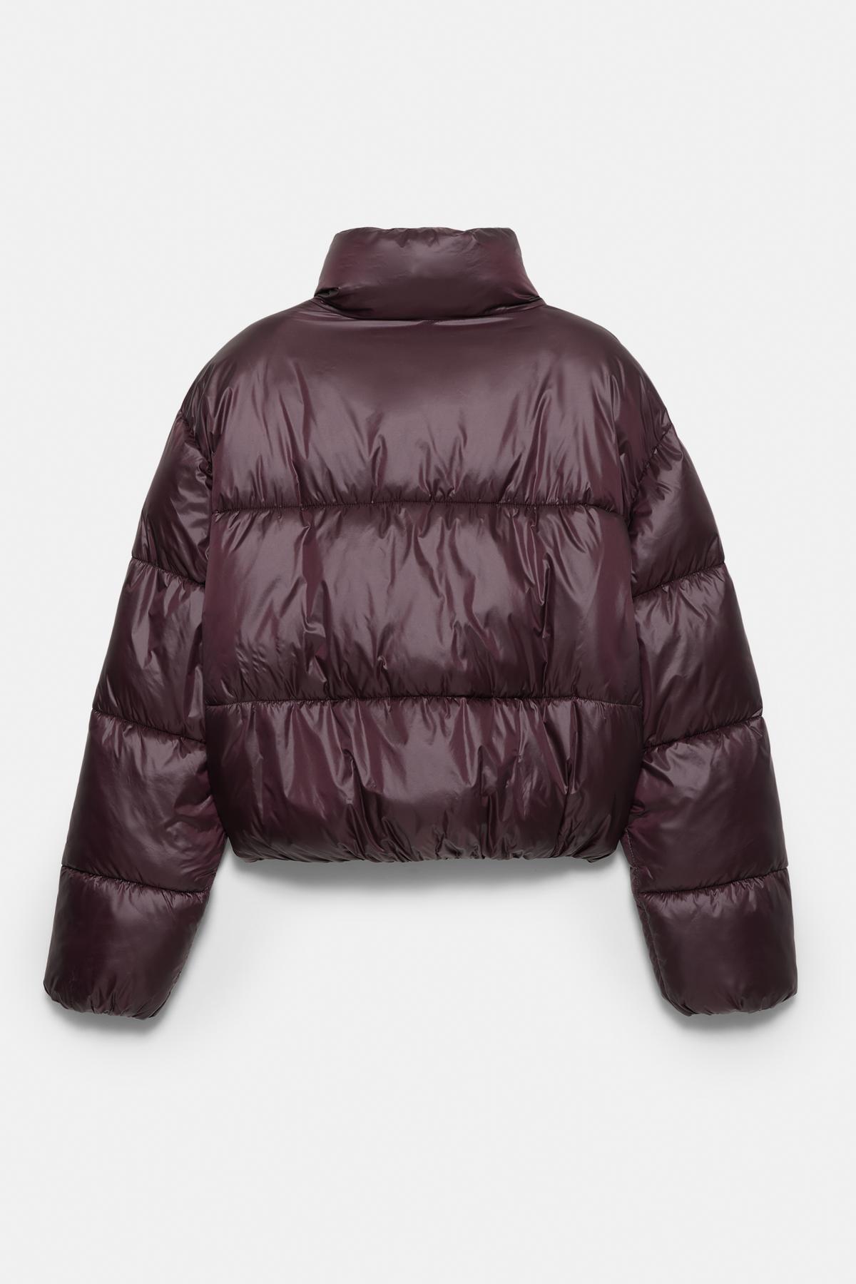 Pull & Bear  Parlak görünümlü şişme mont - Görsel 8