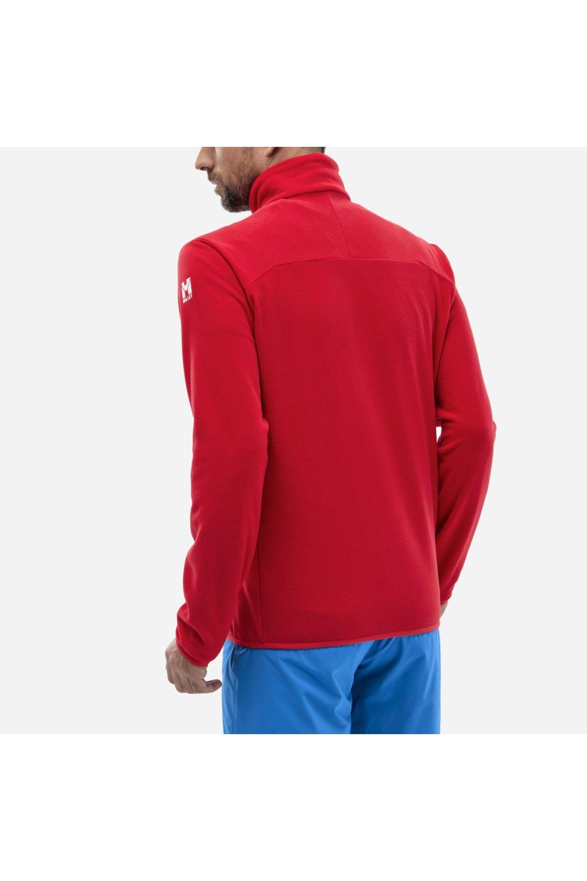 UBIC LGRID JKT Erkek Polartec® Ceket Tam Fermuar MIV10448 N0335 Kırmızı-S — رنگارنگ MIV10448 N03350335XL — تصویر 4 از 5
