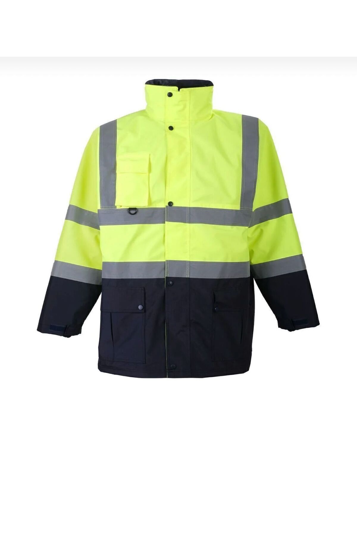 MaySafe Oxford Reflektörlü 5+1 Parka Mont Yüksek Görünürlüklü Mont İş Kabanı görsel 2