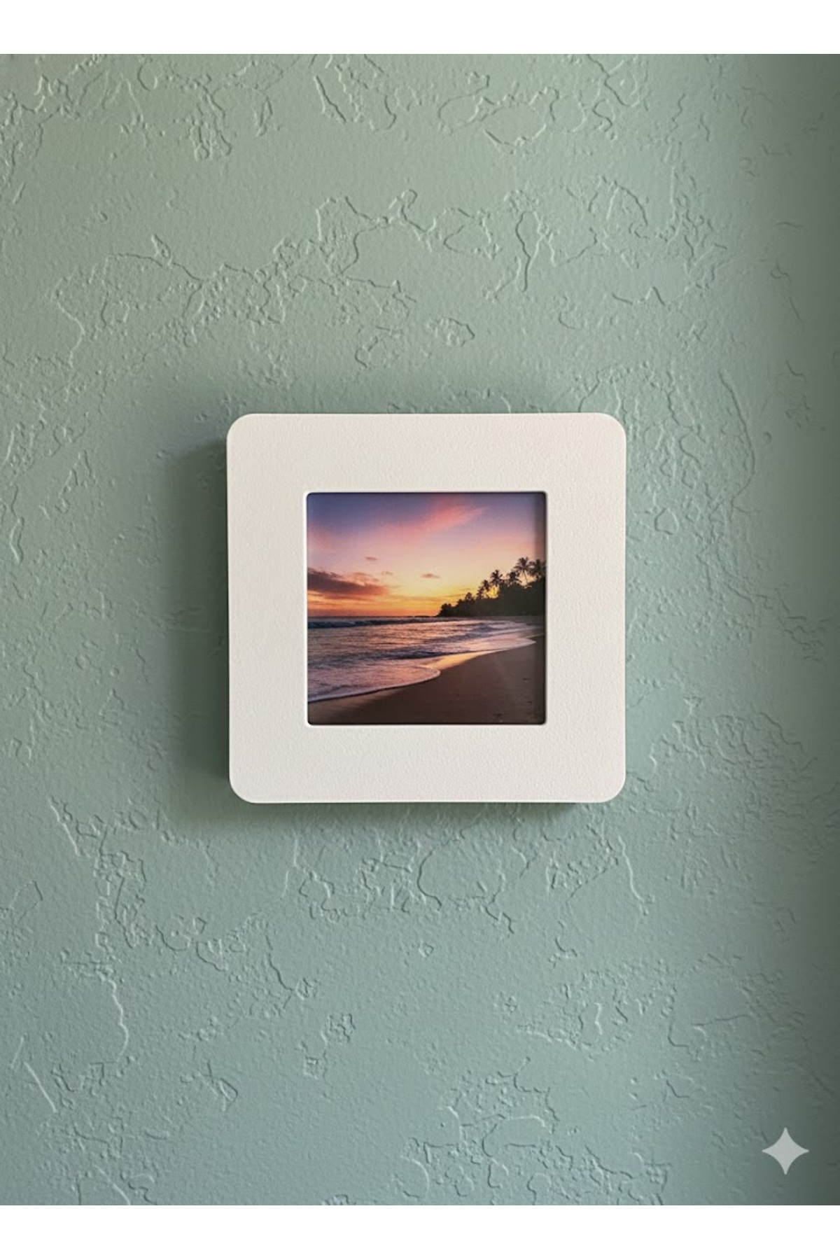 Dismantle-Tack Instax Square Compatible Photo Frame White Color 10x10 Cm