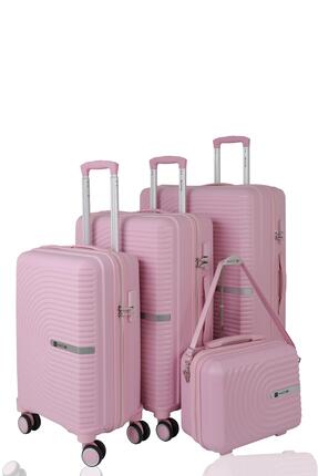 MÇS 374 POLİPROPİLEN KIRILMAZ 4 LÜ VALİZ SETİ