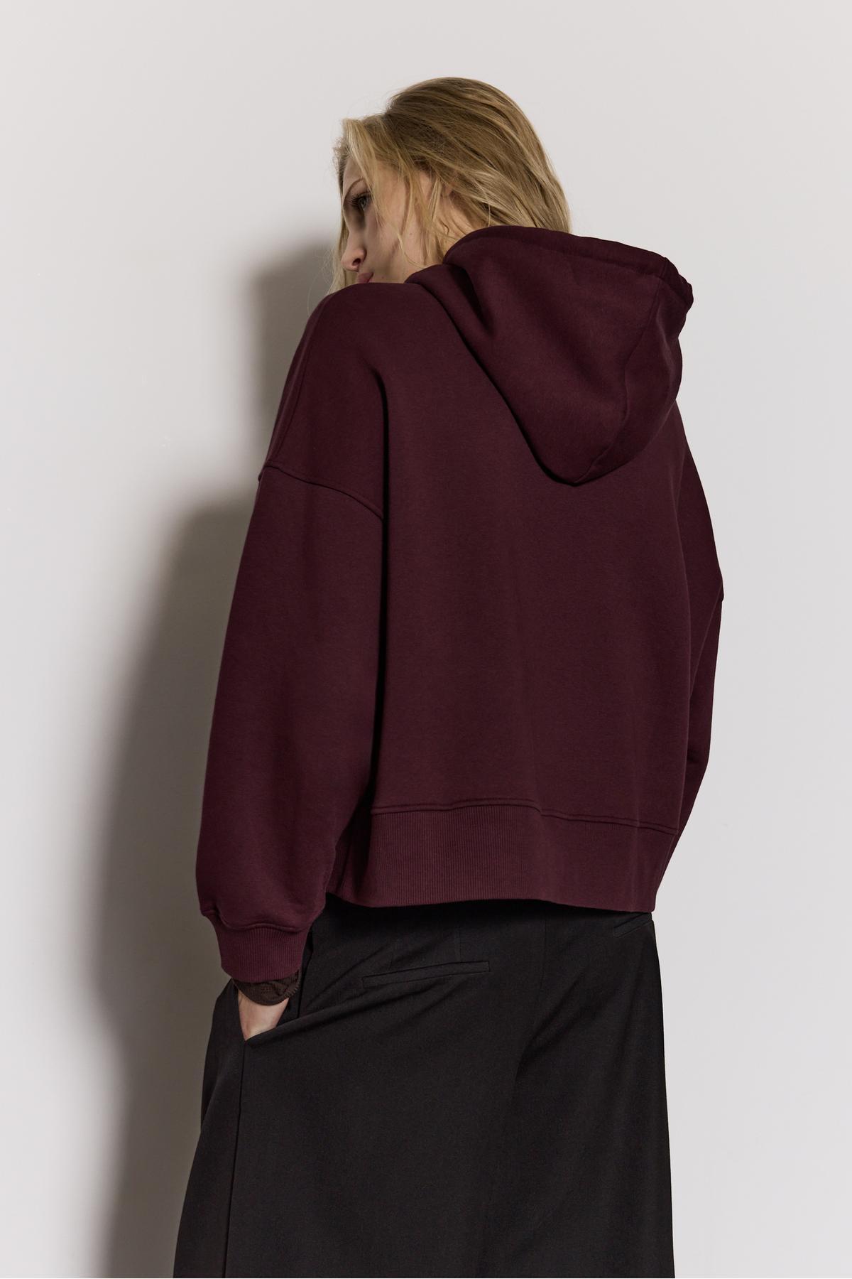 Stradivarius  İşlemeli kapüşonlu sweatshirt - Görsel 4