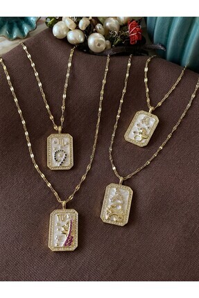 shop Çelik Tarot Model Burç Kolye- Oğlak Burcu