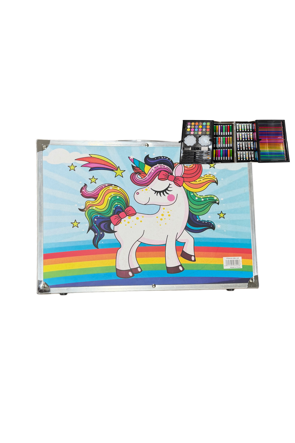 aydogdushopping 144 Parça boya seti profosyonel hediyelik kasalı desenli