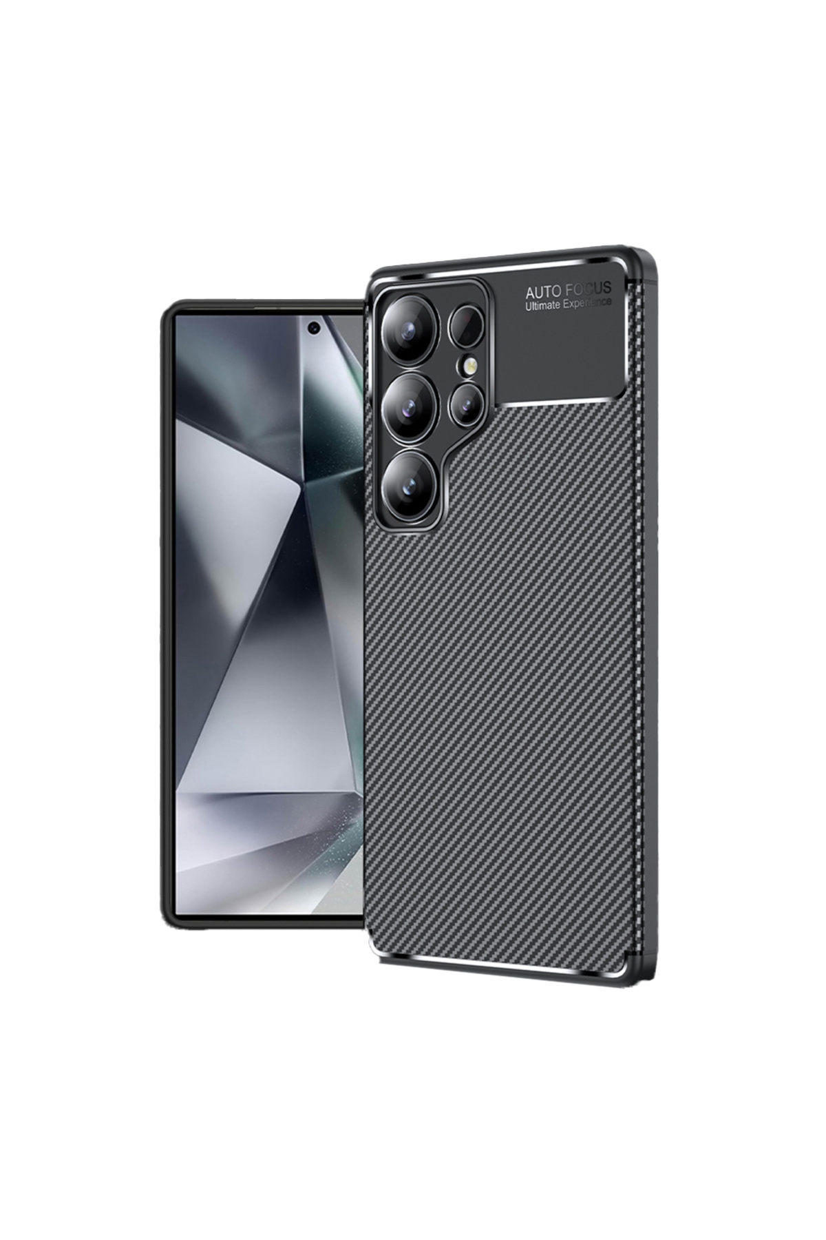 Galaxy S25 Ultra Uyumlu Kılıf ASMA Negro Silikon Kapak-Siyah