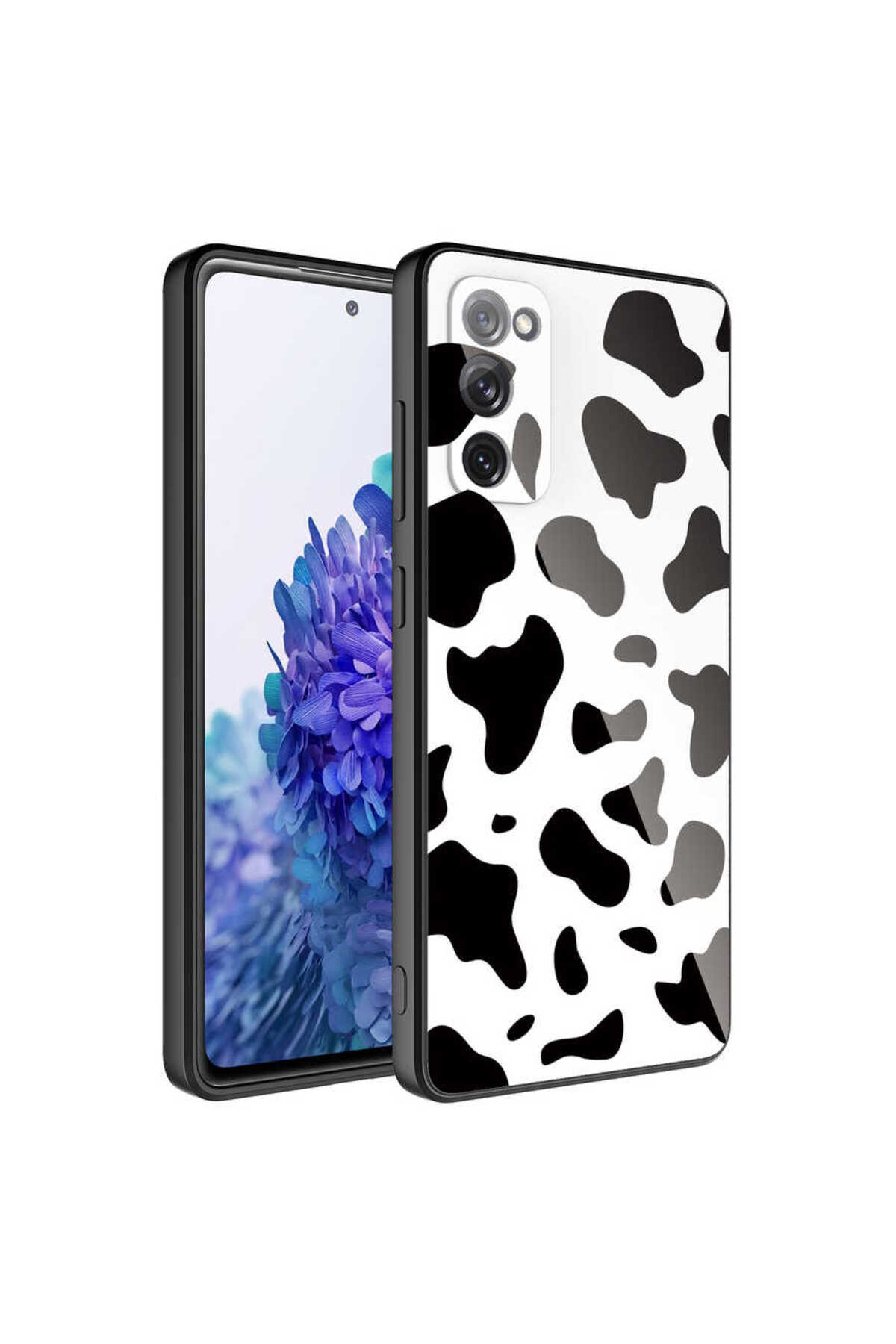 Galaxy S20 FE Uyumlu Kamera Korumalı Desenli Sert Silikon ASMA Epoksi Kılıf-NO7