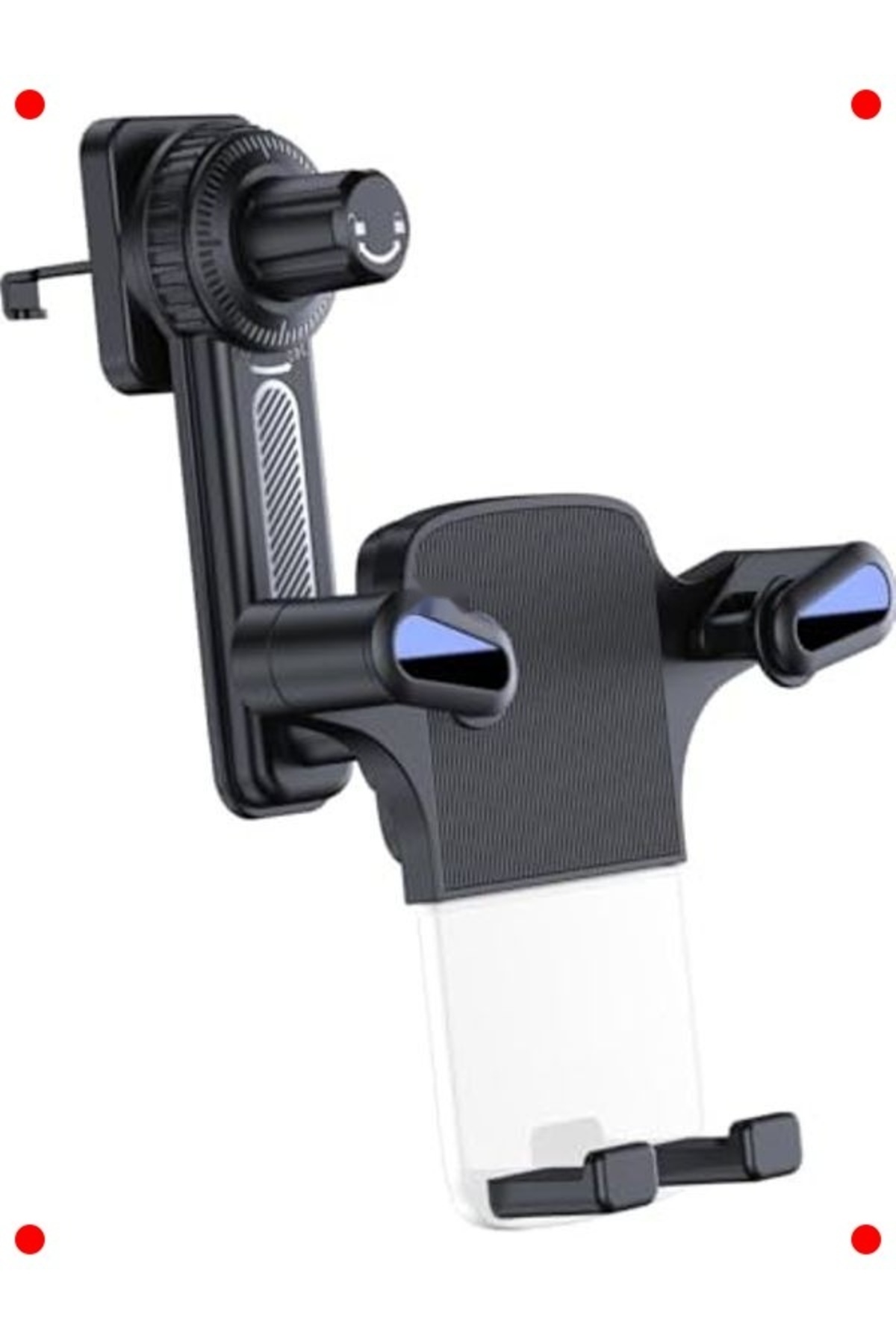 ulupazarlama Havalandırma Kıskaçlı 360° Döner Araç Telefon Tutucu