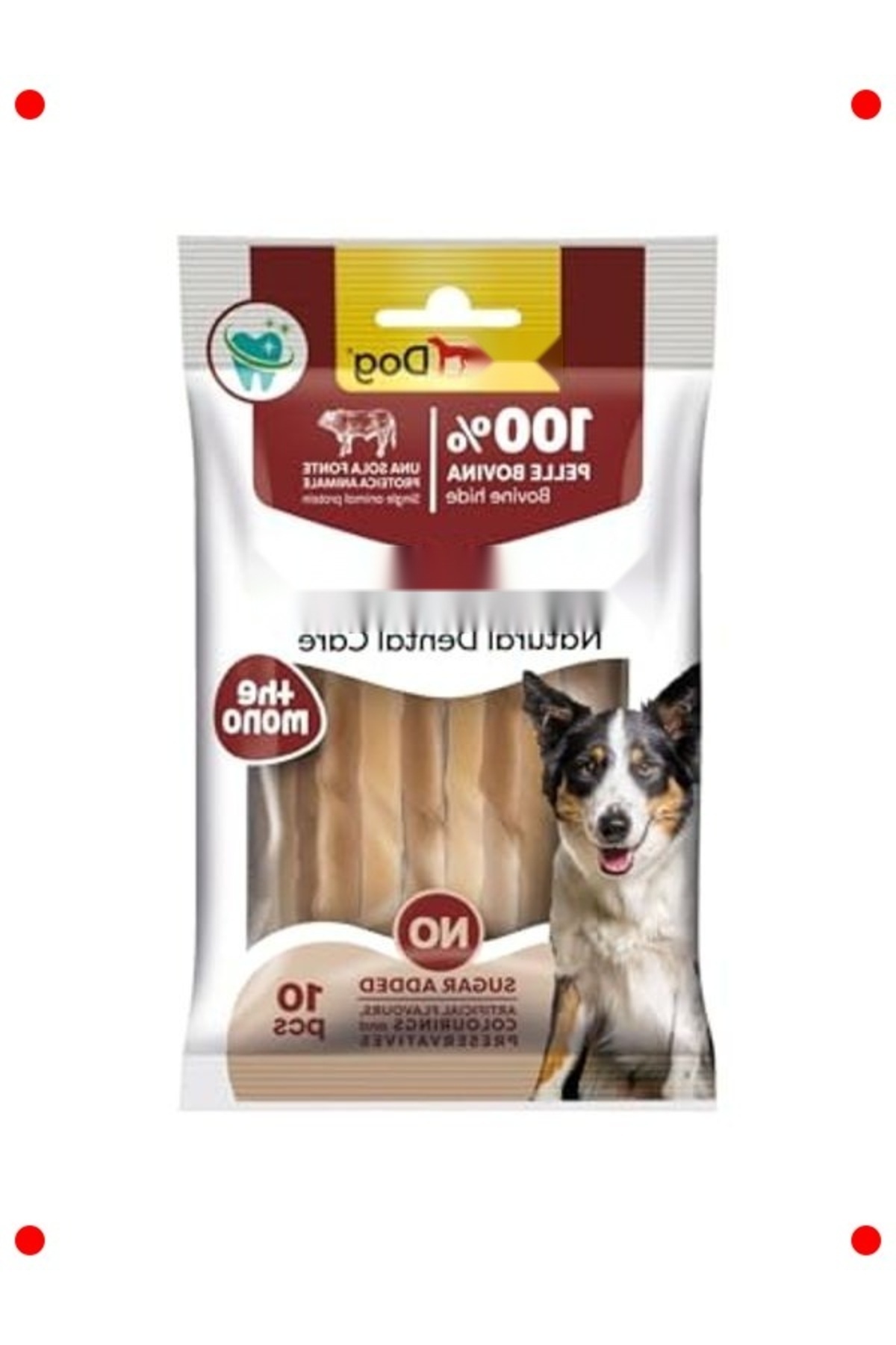 Genel Markalar Burgu Köpek Çiğneme Kemiği - 10'lu Doğal 80g