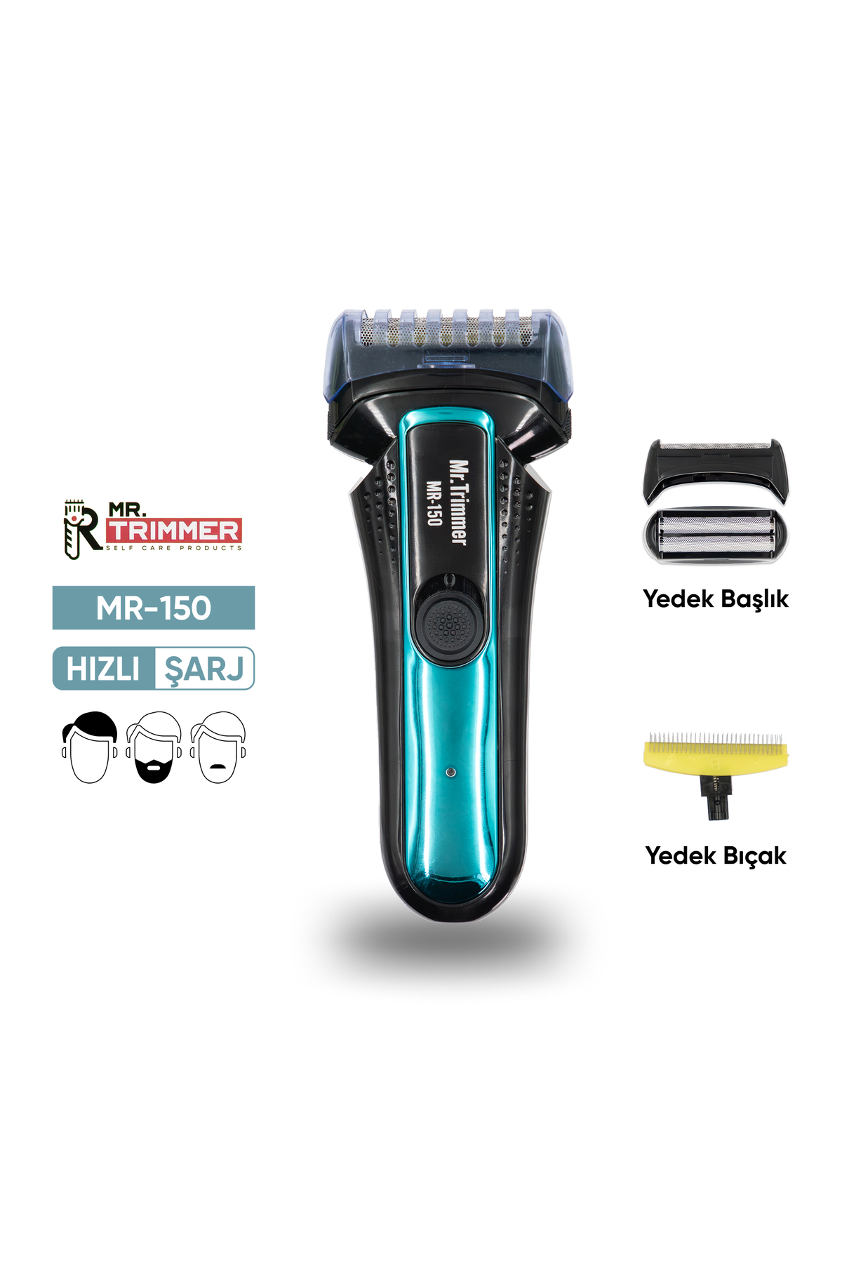 Genel Markalar Şarjlı Yedek Başlıklı Sakal Tıraş Makinesi Erkek Kişisel Bakım MR-150 - Fiyatı, Yorumları
