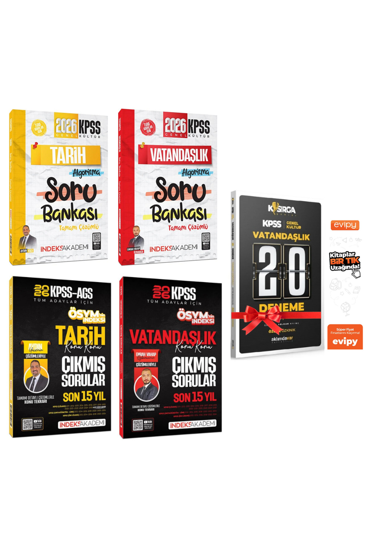 İndeks Akademi Emrah Vahap Özkaraca, Aydın Yüce|2026 KPSS Tarih +