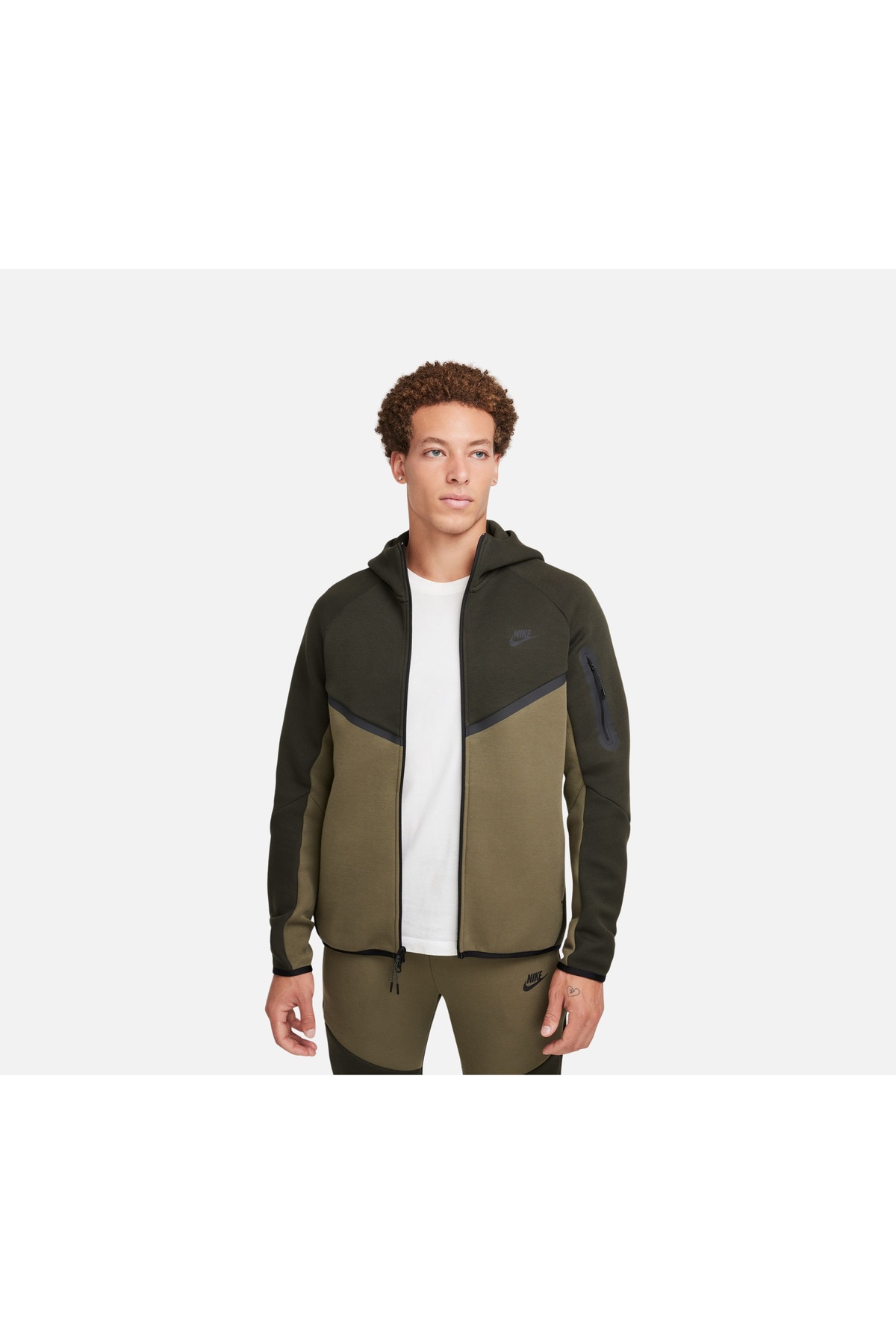 سویشرت مردانه هودی تمام زیپ Tech Fleece Windrunner SS25 - SPORTXOUTLET نایکی سویشرت اسپرت Nike
