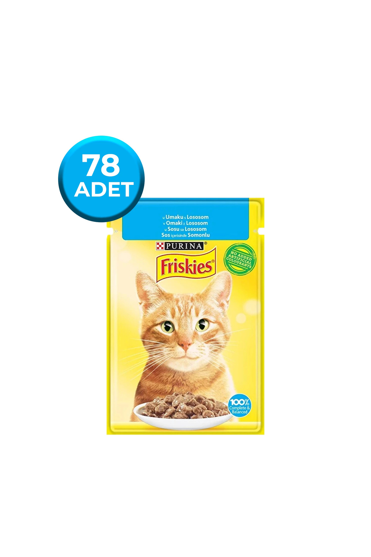Friskies Somonlu Yaş Kedi Maması 85 Gr x 78 Adet