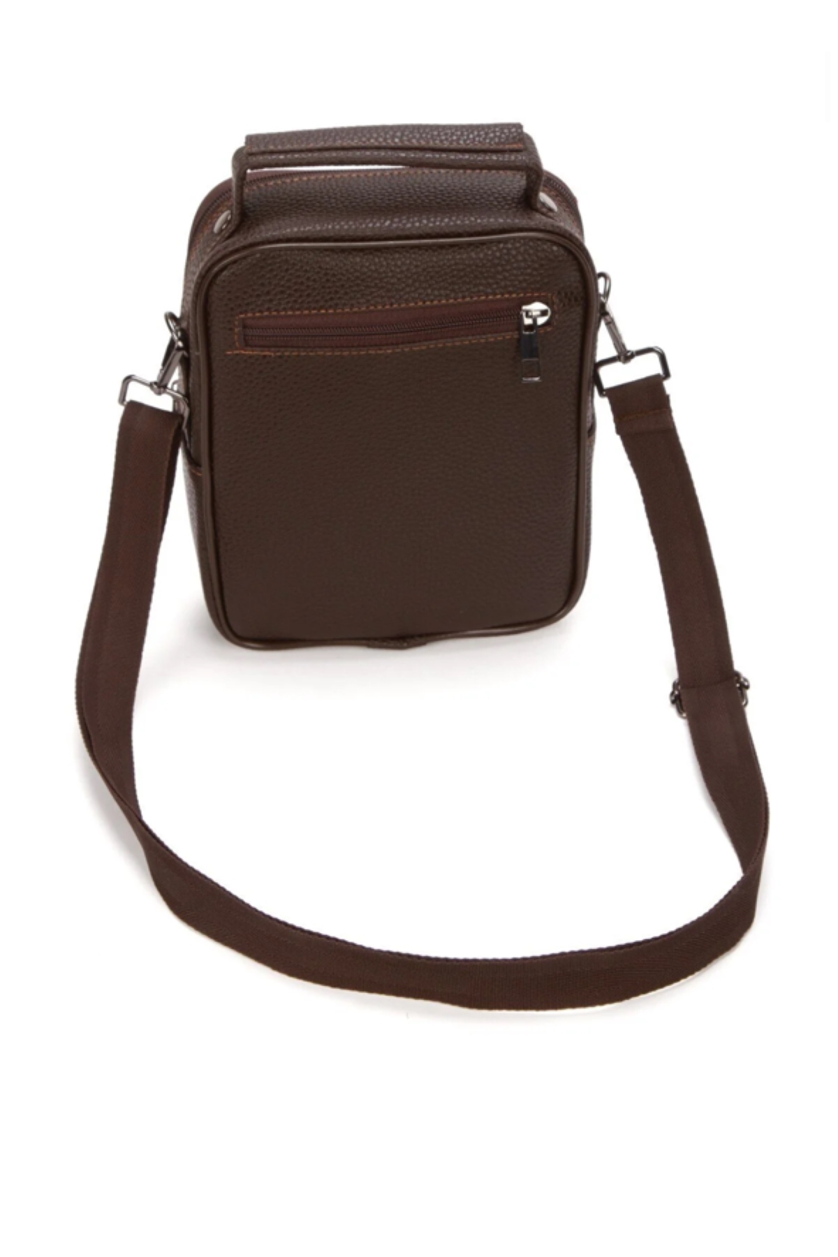 Newish Polo  Erkek Suni Deri Telefon Bölmeli Çapraz El Ve Omuz Çantası - Görsel 4