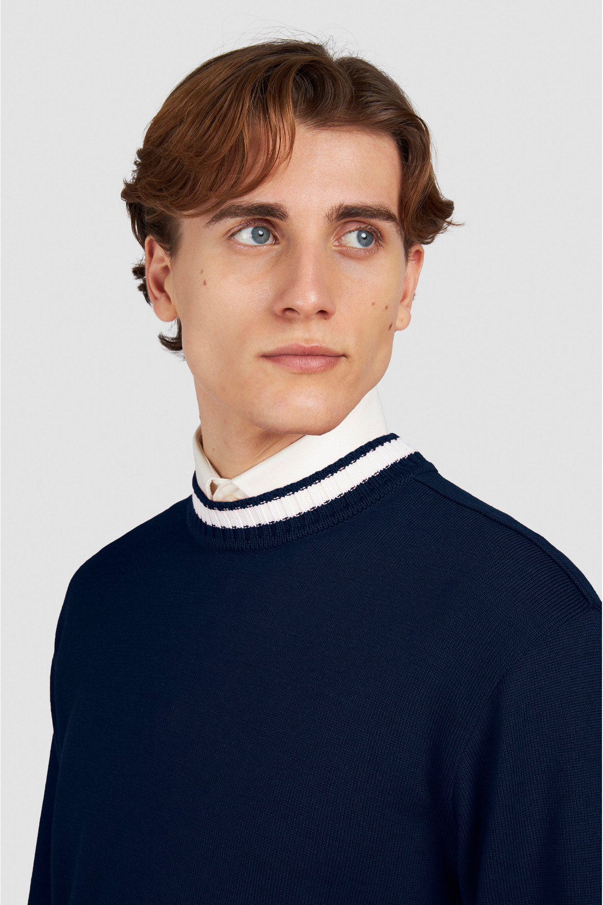PAUL&SHARK MEN'S KNITTED WOOL ROUNDNECK SWEATER görsel 3