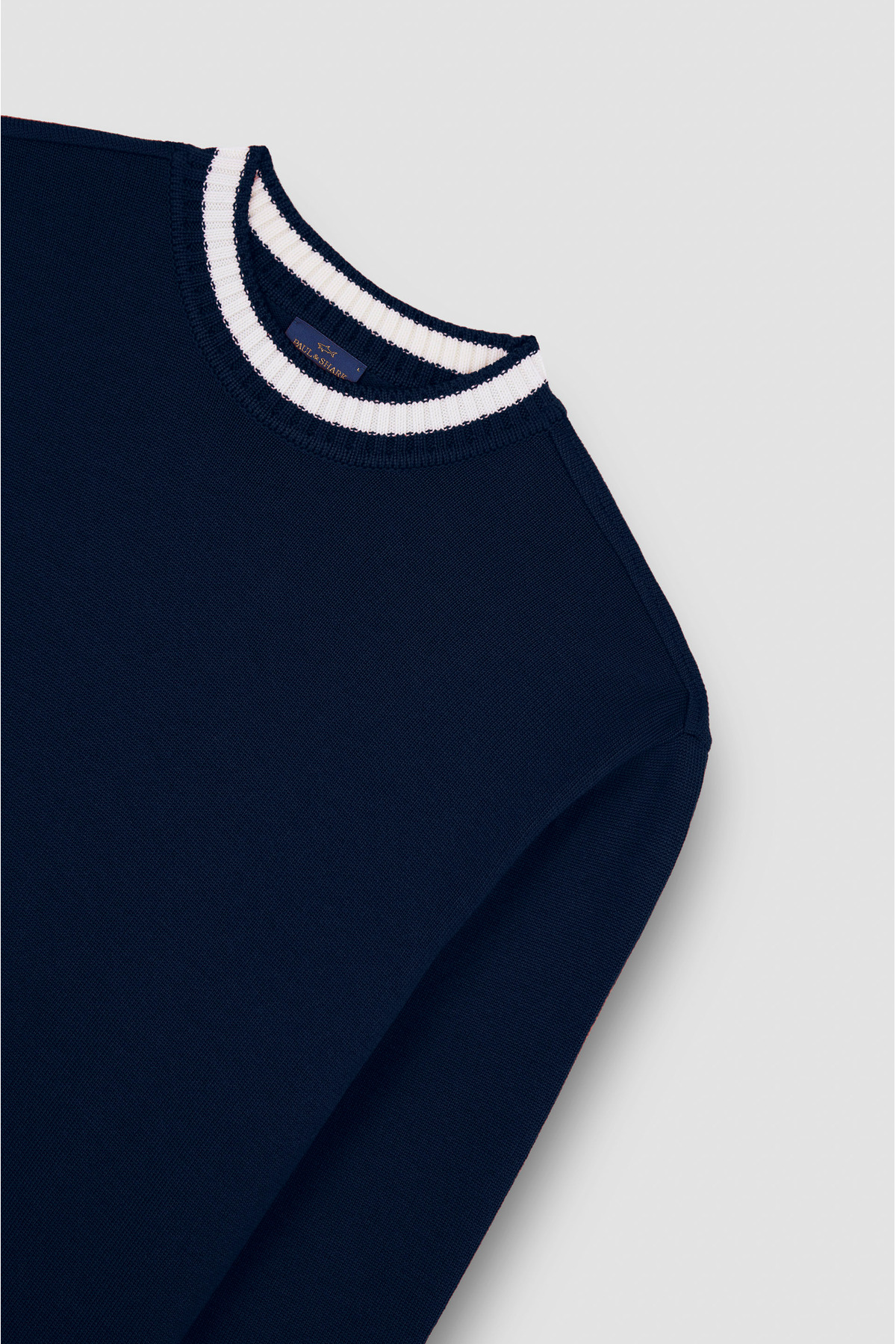 PAUL&SHARK MEN'S KNITTED WOOL ROUNDNECK SWEATER görsel 5