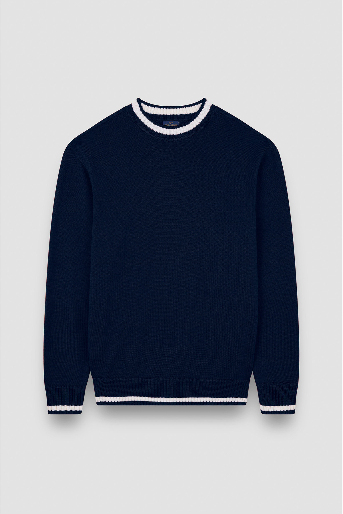PAUL&SHARK MEN'S KNITTED WOOL ROUNDNECK SWEATER görsel 6