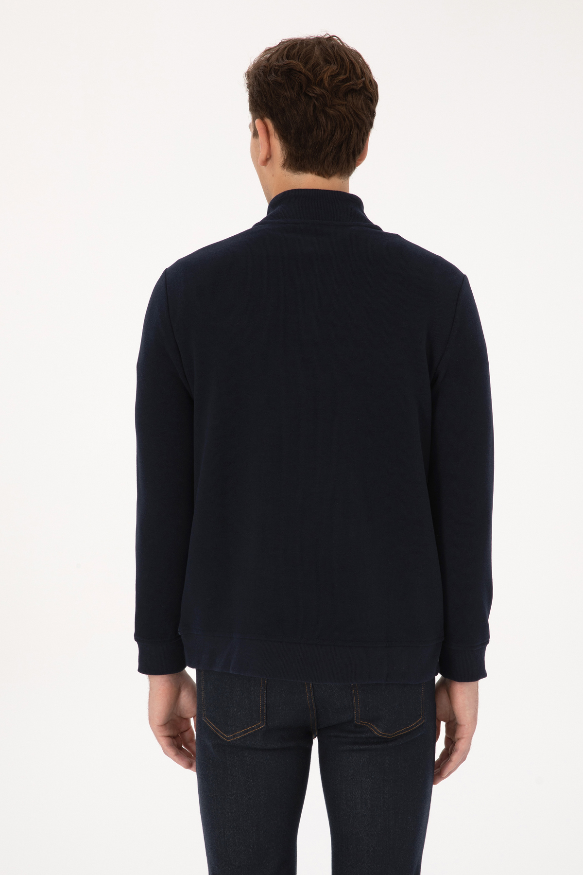 U.S. Polo Assn. Erkek Lacivert Sweatshirt 50309967-VR033 görsel 5