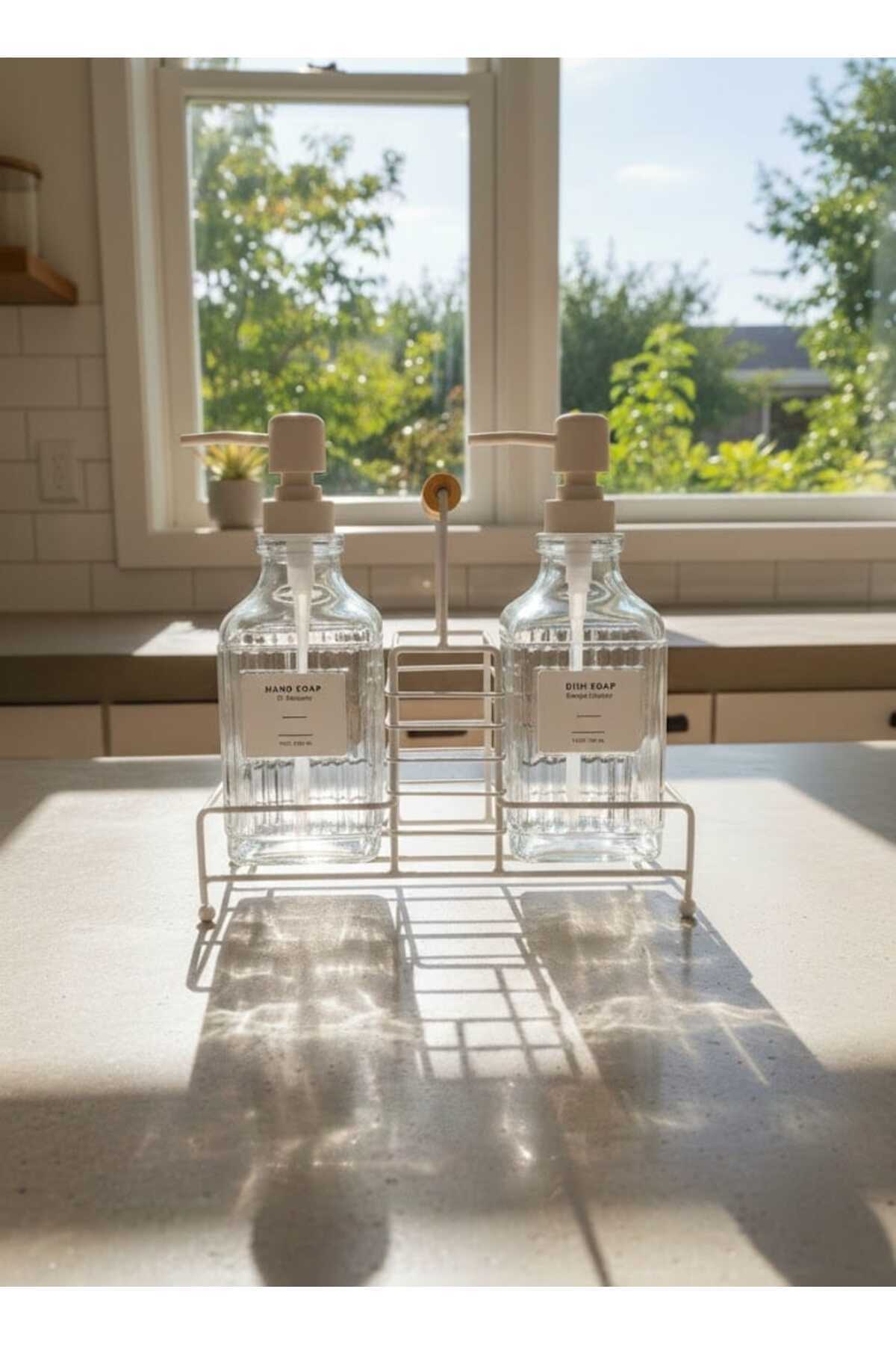 Rooc Home 2'li Cam Sıvı Sabunluk 500 ml