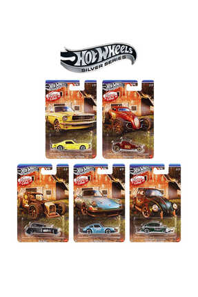 HOT WHEELS Silver Series Vintage Club Set – 5’li Koleksiyon Arabası Uzun Kart...