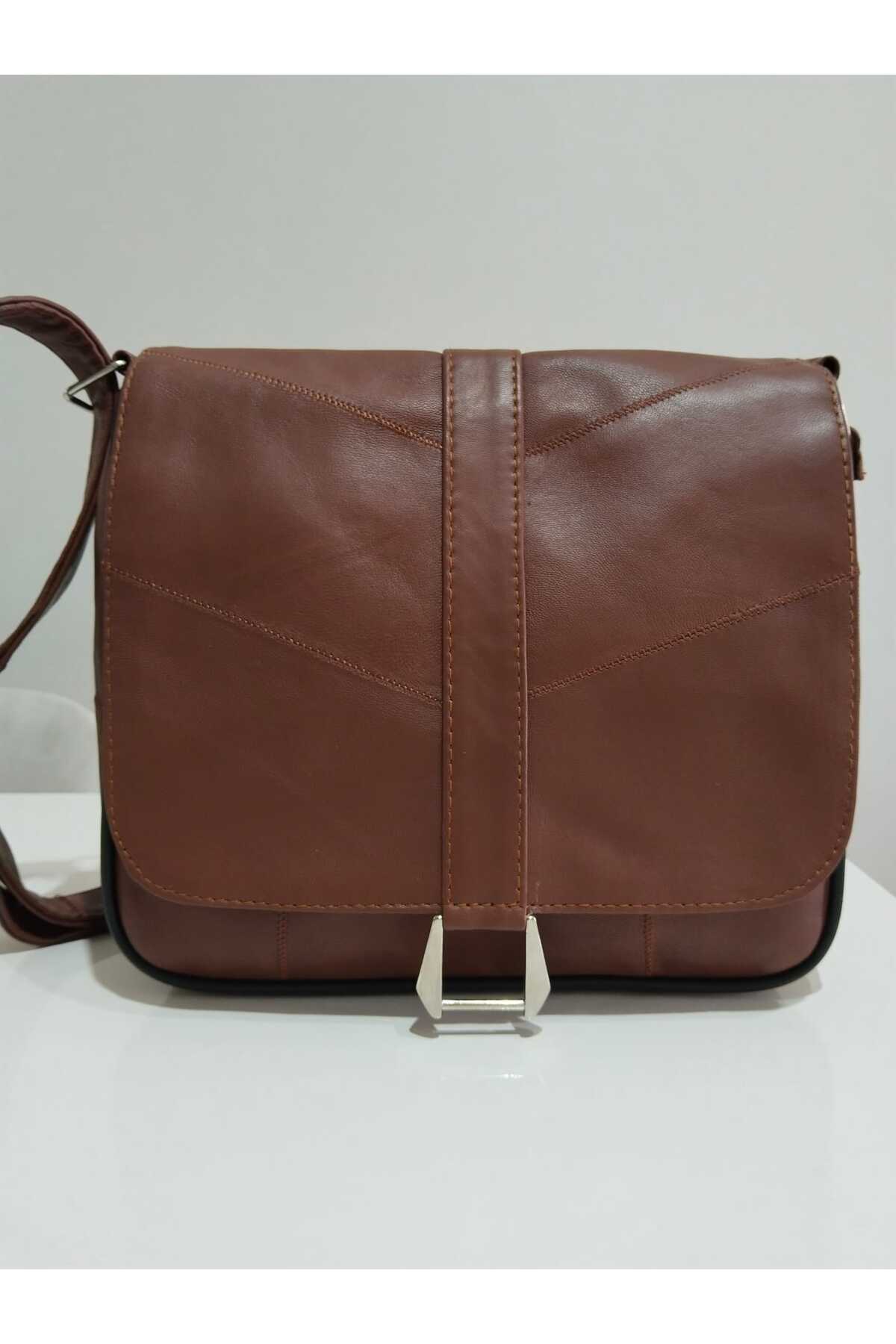 atter HAKİKİ DERİ ÖZEL TASARIM KADIN ÇANTA (24CM X 23CM görsel 3