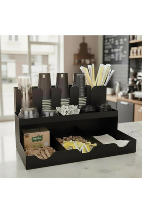decorelax 13 Bölmeli Bardaklıklı Self Servis Organizer - Çay ve Kahve Standı ...