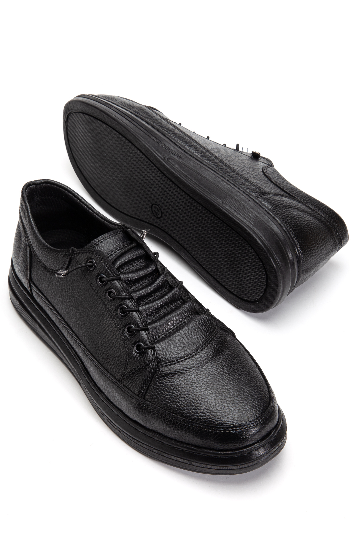 MY GROSS SHOES  Erkek Siyah Günlük Ortopedik Dikişli Hafif Taban Yürüyüş Garantili Spor Ayakkabı