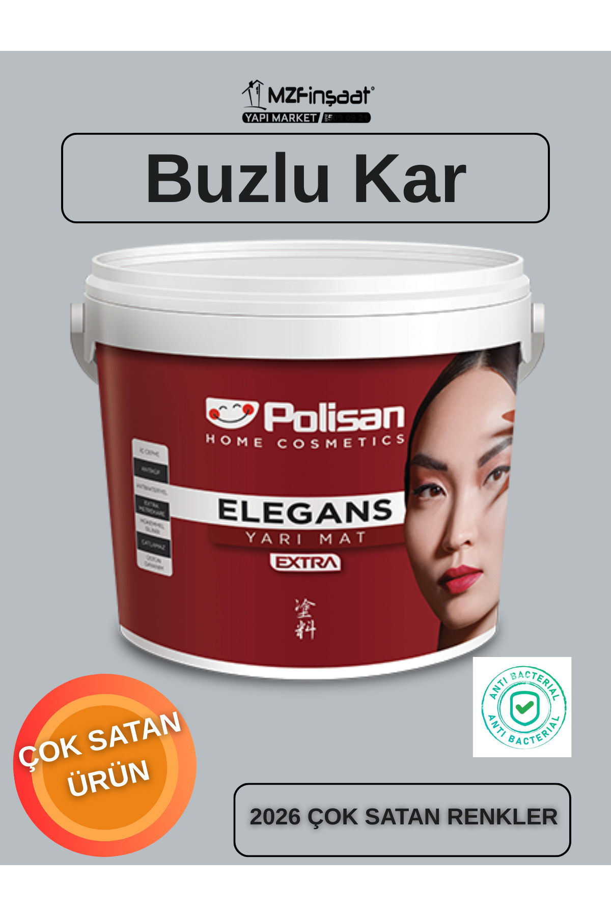 Elegance Extra Semi-Matte Anti-Mildew Interior Paint Frosted Snow